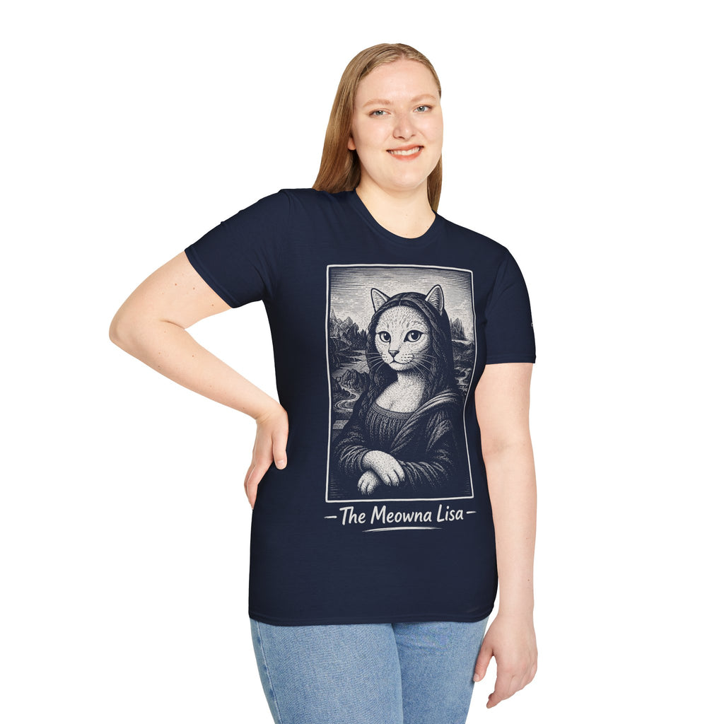 The Meowna Lisa Katzen Kunst T Shirt – Cat Art collection | UrbanPrintz