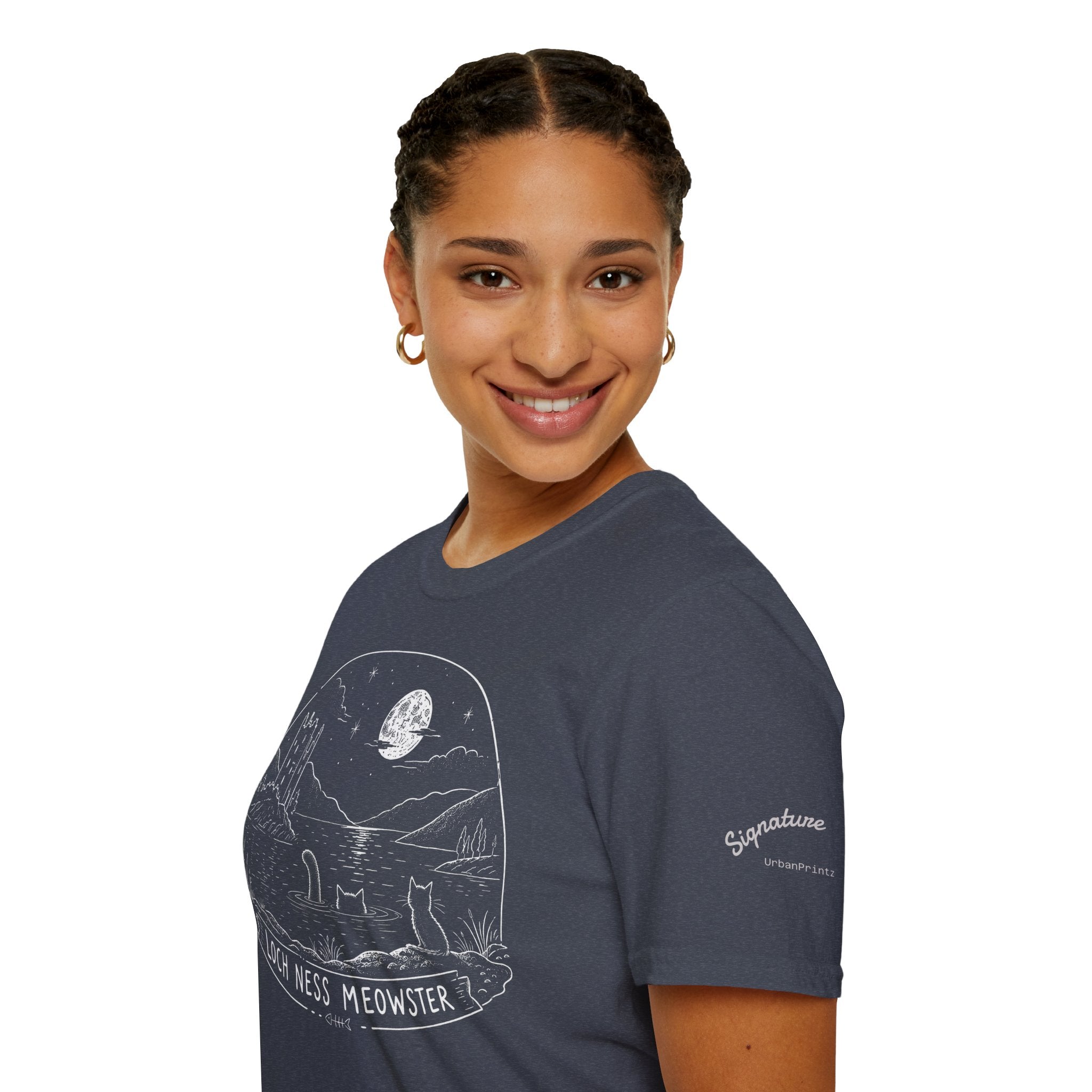 Loch Ness Meowster Katzen T Shirt – Cat Art collection | UrbanPrintz