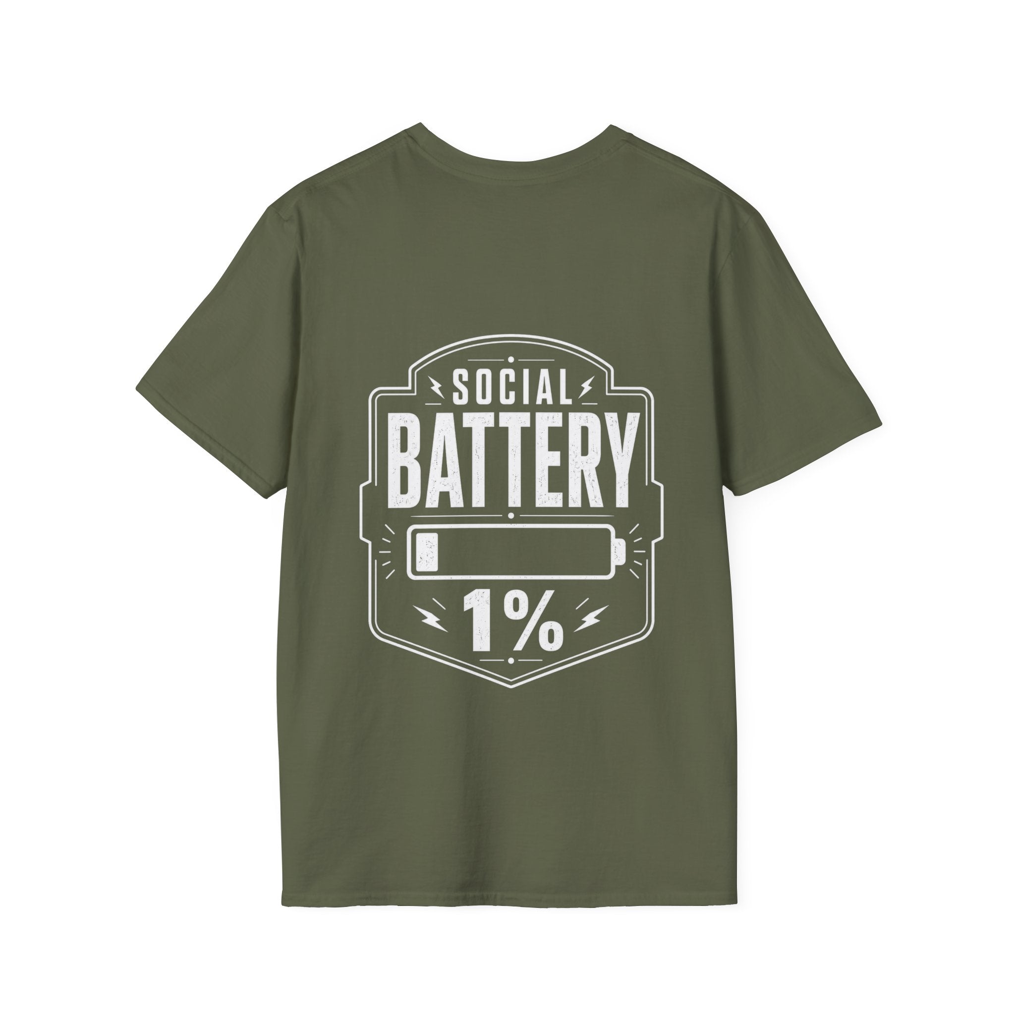 Social Battery 1 Percent Introvert T Shirt – Fun collection | UrbanPrintz