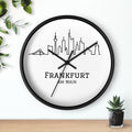 Frankfurt Skyline Wanduhr – Minimal | UrbanPrintz