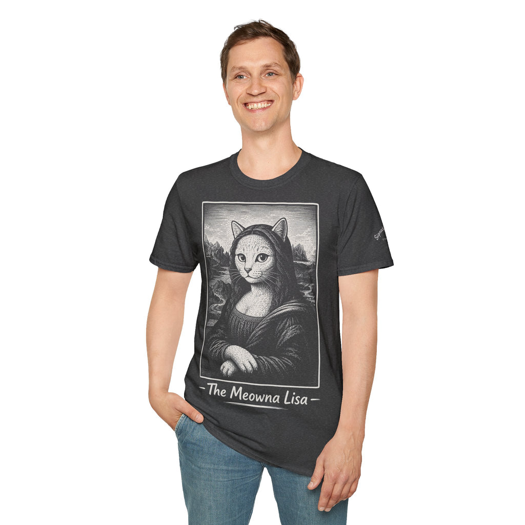 The Meowna Lisa Katzen Kunst T Shirt – Cat Art collection | UrbanPrintz