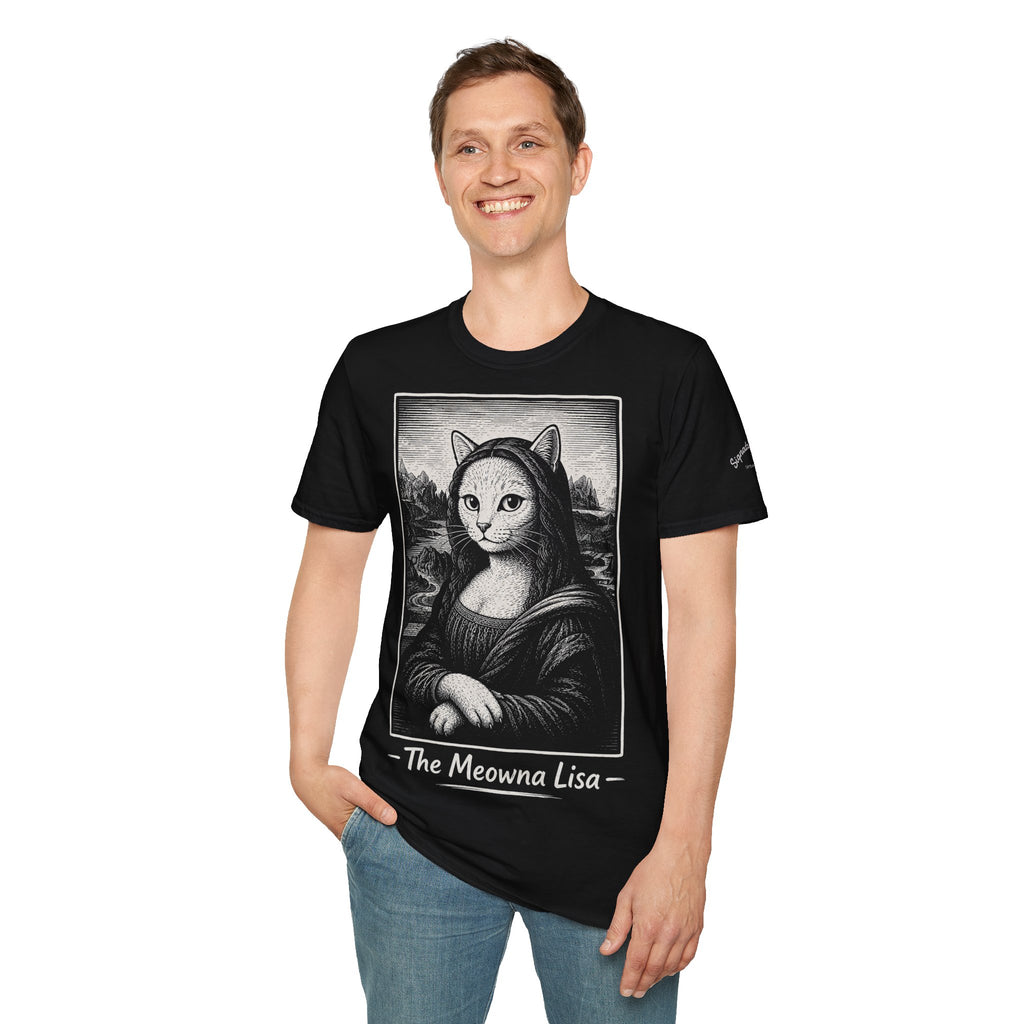 The Meowna Lisa Katzen Kunst T Shirt – Cat Art collection | UrbanPrintz