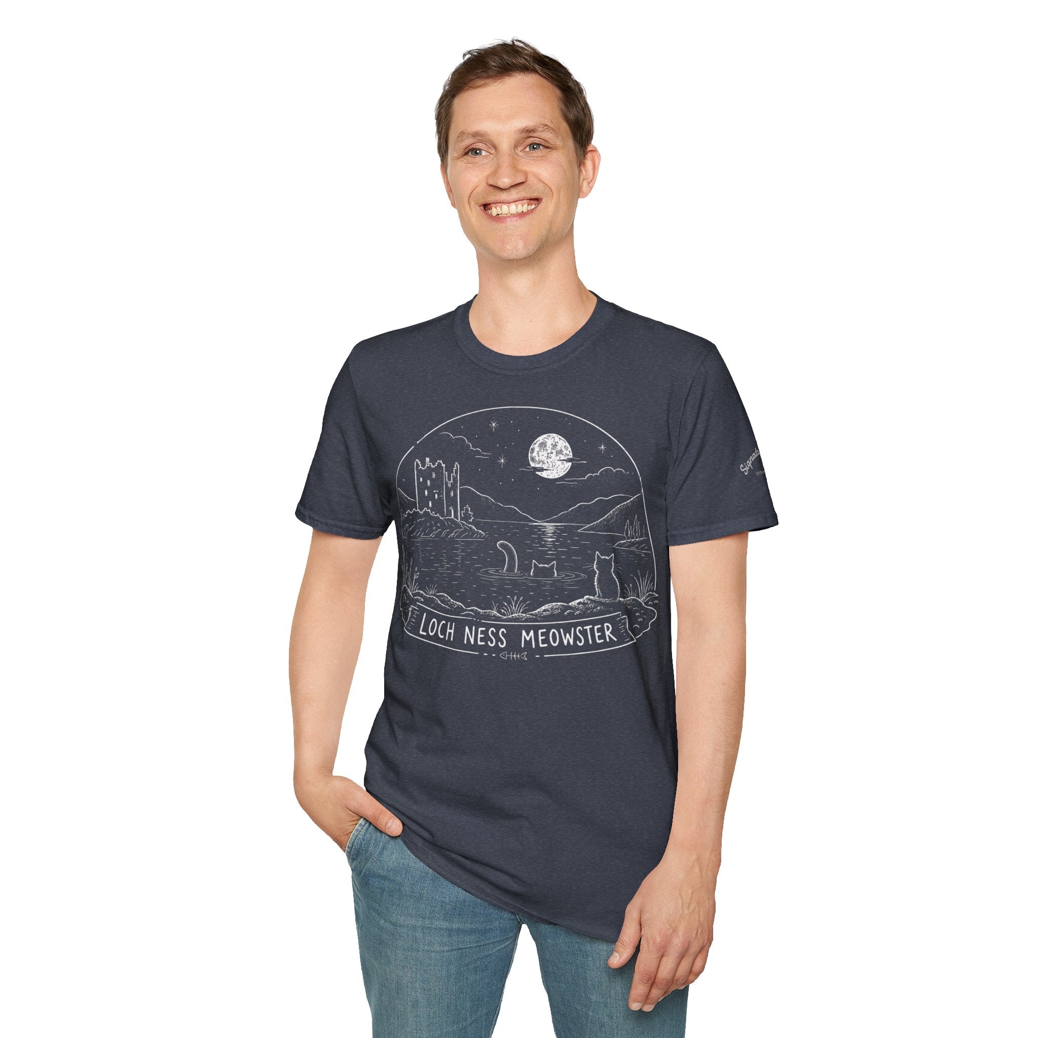 Loch Ness Meowster Katzen T Shirt – Cat Art collection | UrbanPrintz