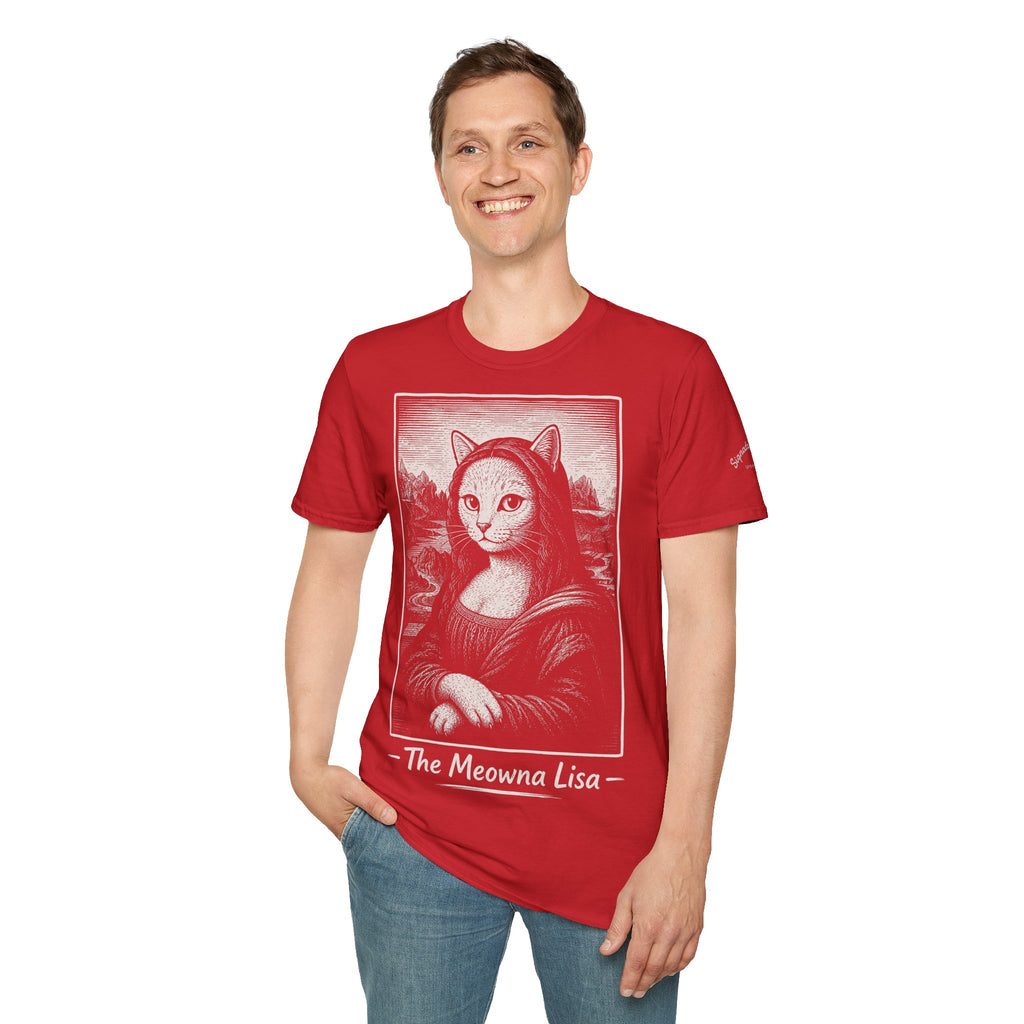 The Meowna Lisa Katzen Kunst T Shirt – Cat Art collection | UrbanPrintz