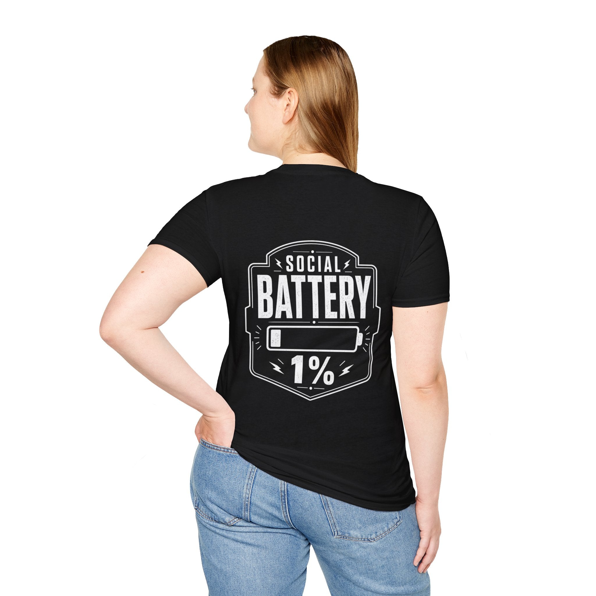 Social Battery 1 Percent Introvert T Shirt – Fun collection | UrbanPrintz