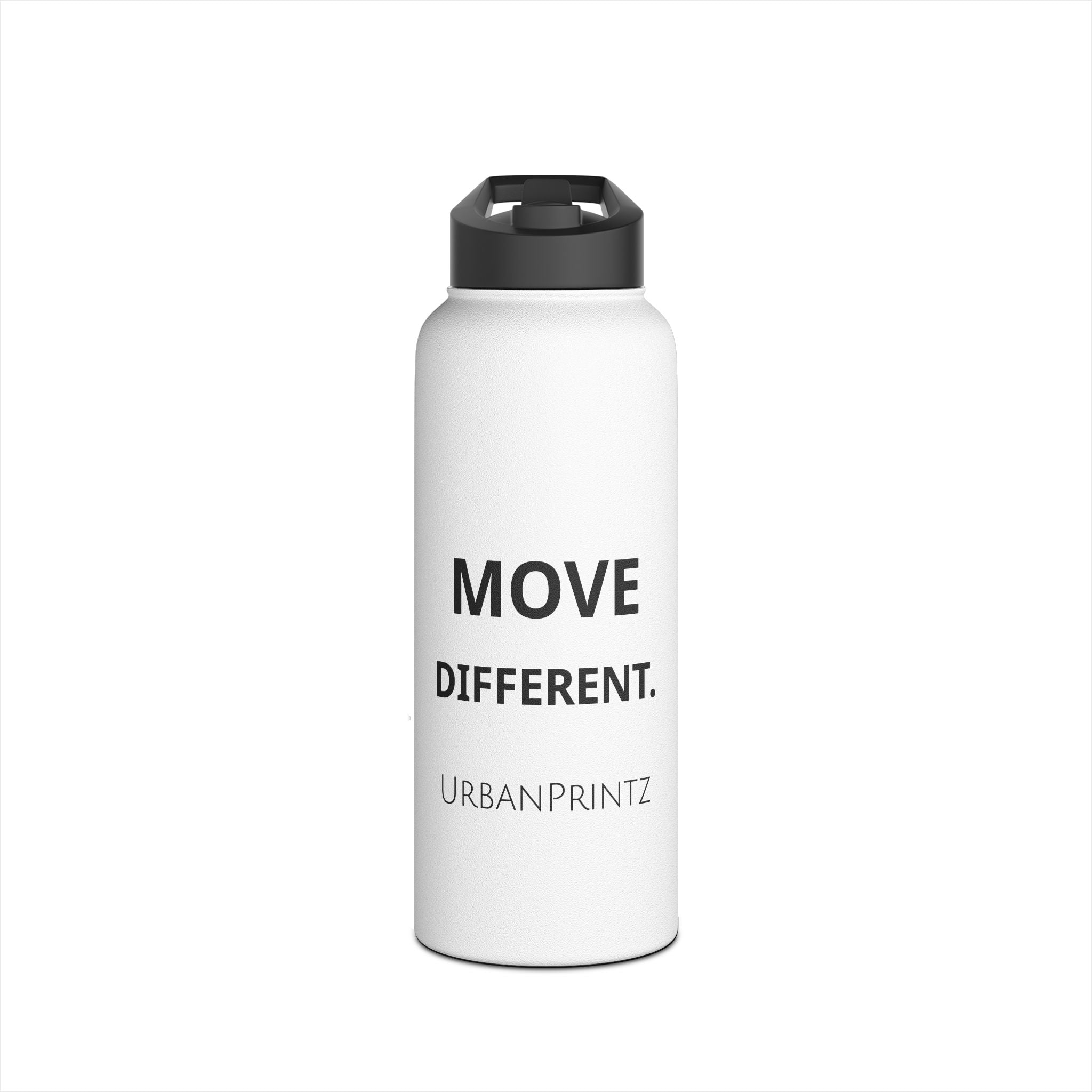 Move Different Stainless Steel Water Bottle — Motivational Insulated Sport Bottle - UrbanPrintz