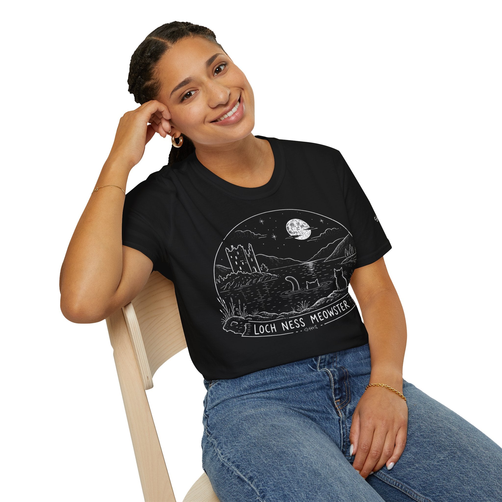 Loch Ness Meowster Katzen T Shirt – Cat Art collection | UrbanPrintz