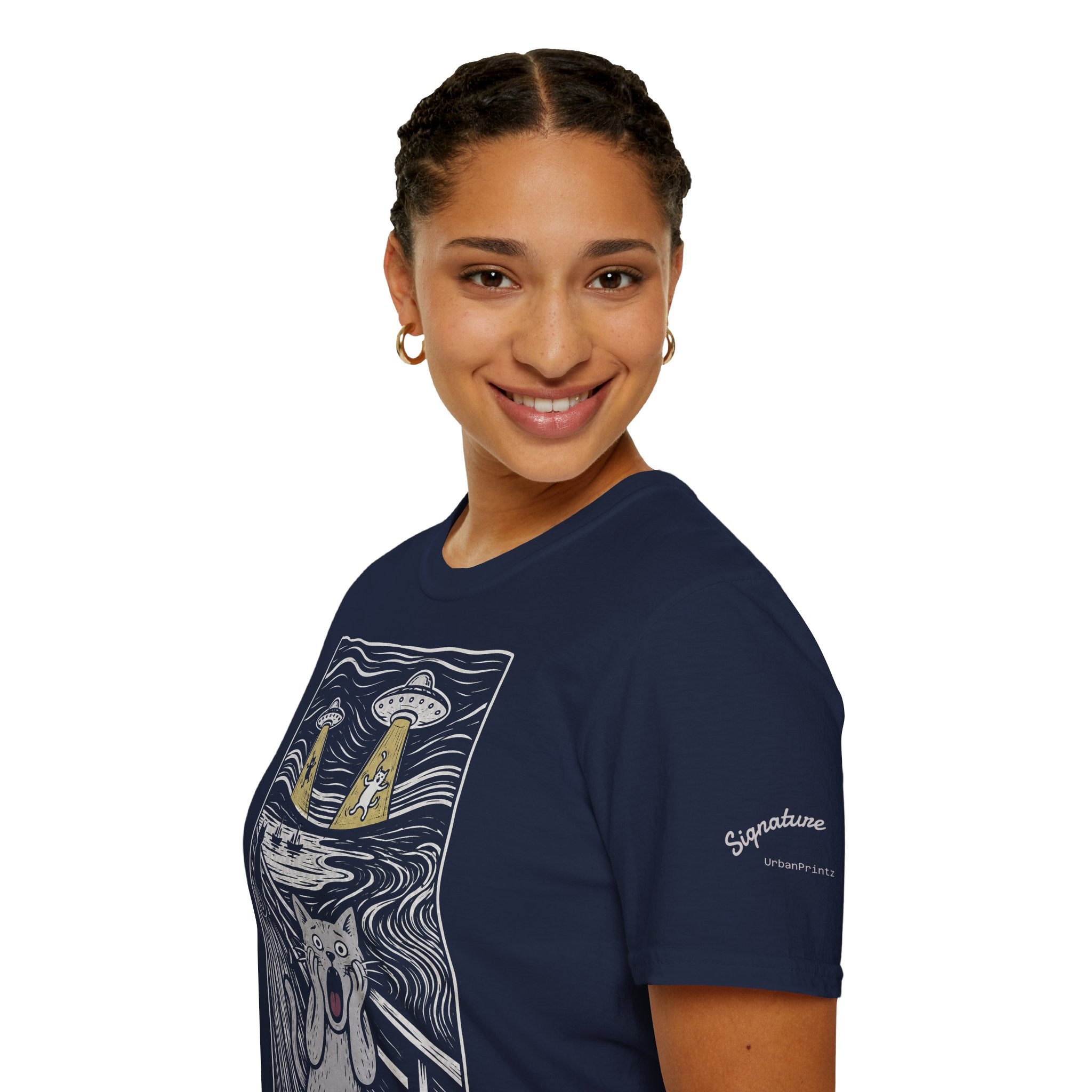 The Meow Katzen Kunstparodie T Shirt – Cat Art collection | UrbanPrintz