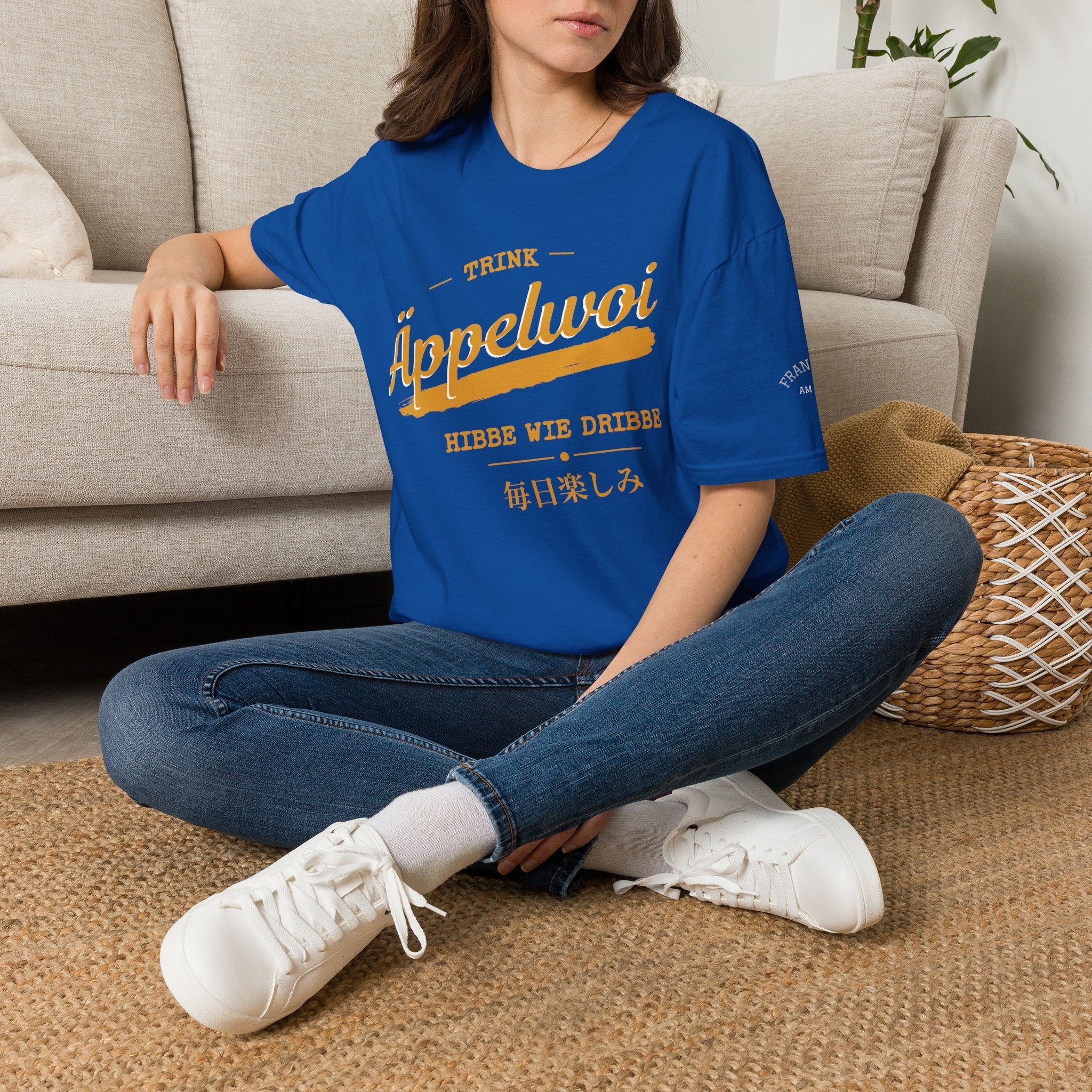 Äppelwoi Hibbe wie Dribbe T Shirt – Fun collection | UrbanPrintz