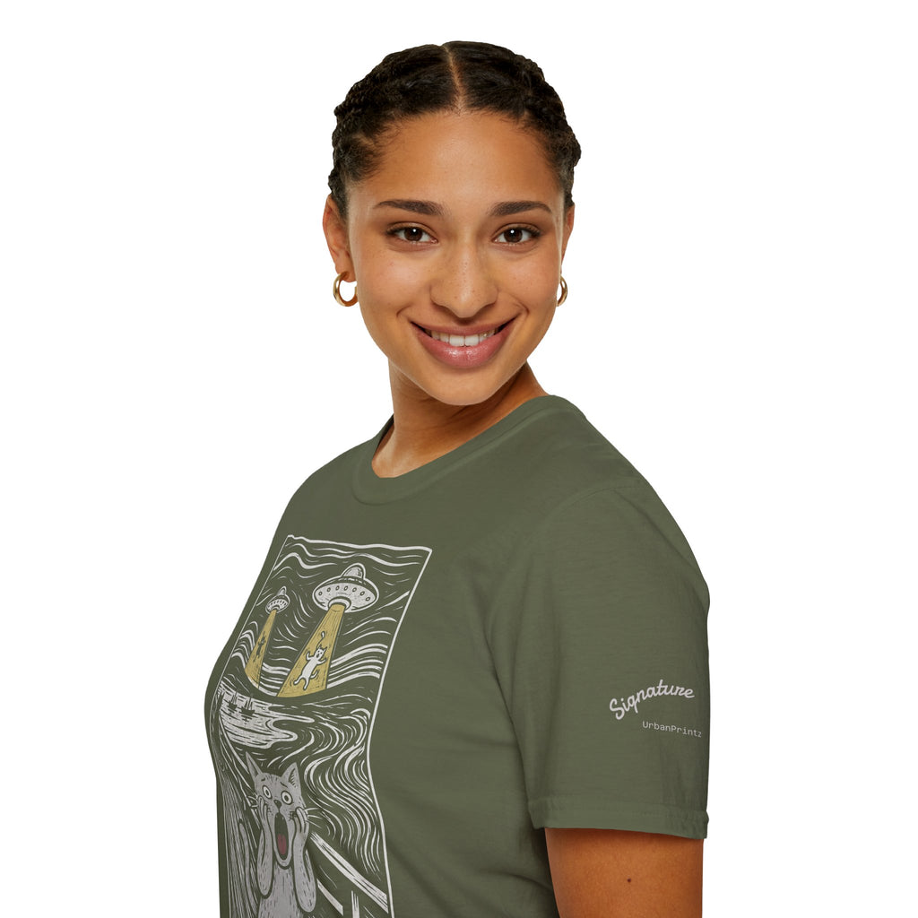 The Meow Katzen Kunstparodie T Shirt – Cat Art collection | UrbanPrintz
