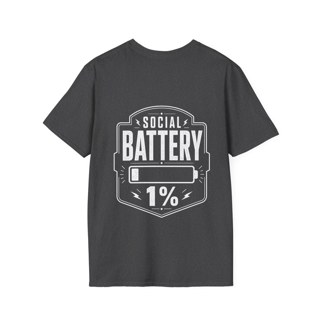 Social Battery 1 Percent Introvert T Shirt – Fun collection | UrbanPrintz