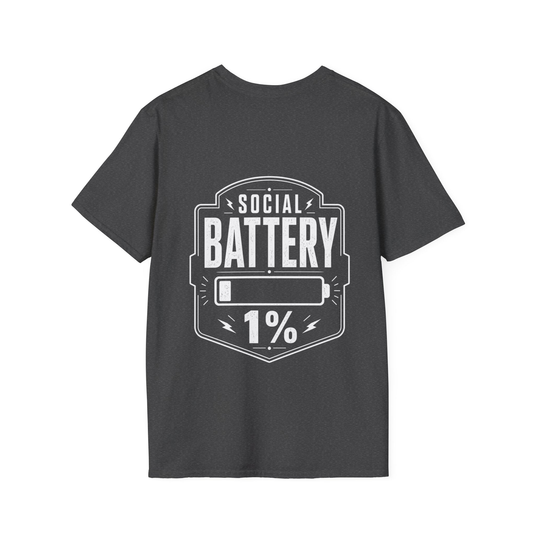 Social Battery 1 Percent Introvert T Shirt – Fun collection | UrbanPrintz