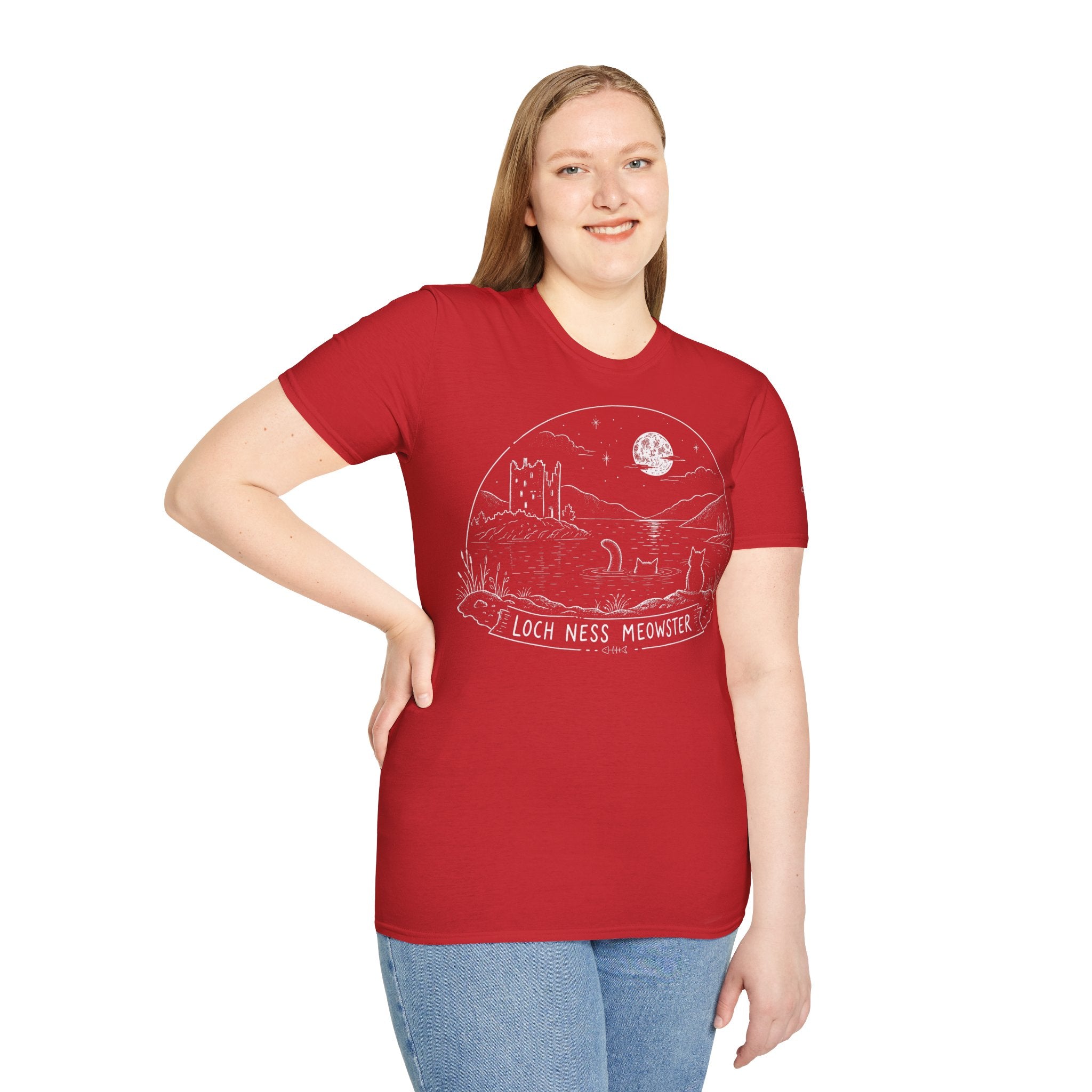 Loch Ness Meowster Katzen T Shirt – Cat Art collection | UrbanPrintz