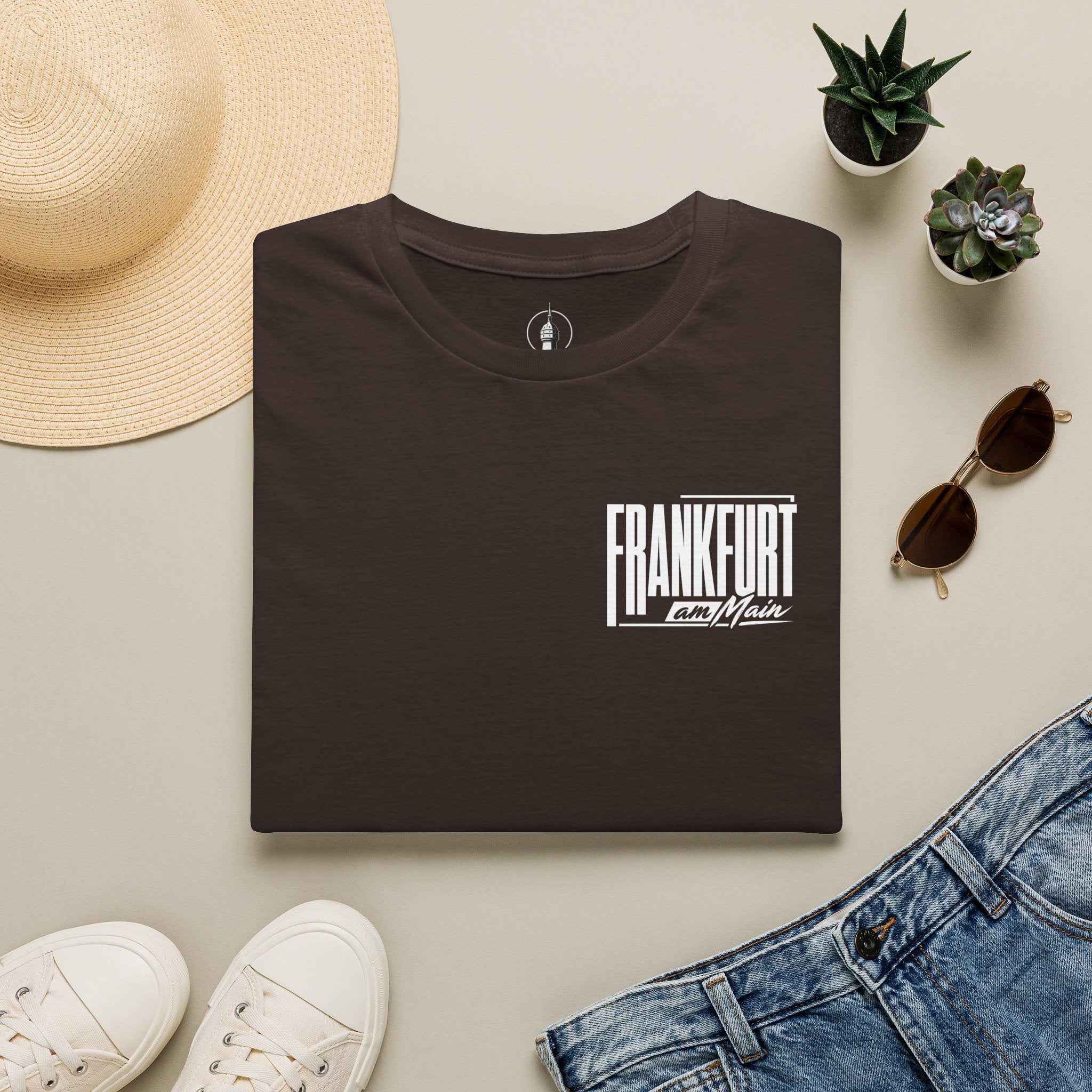 Frankfurt am Main Modernes Typografie T Shirt | UrbanPrintz