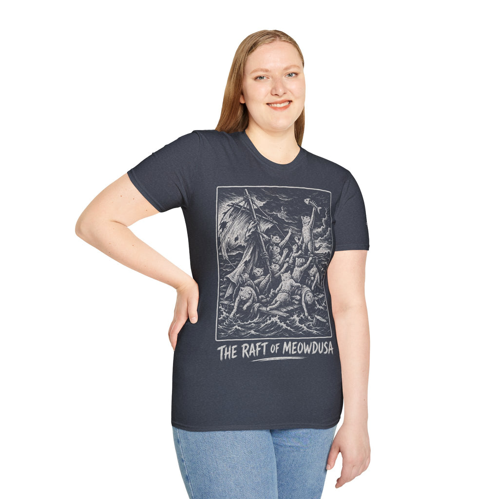 The Raft of Meowdusa Katzen Kunstparodie T Shirt – Cat Art collection | UrbanPrintz