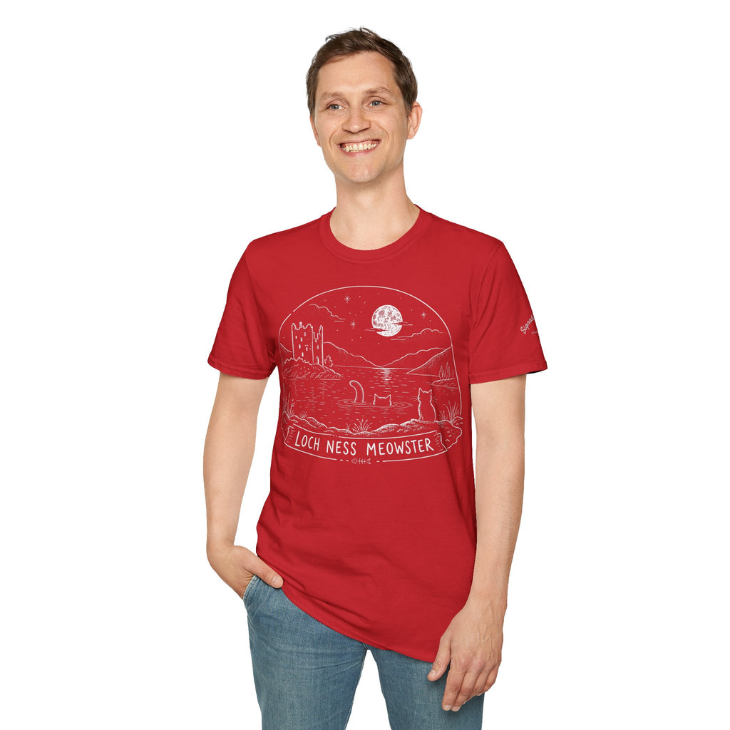 Loch Ness Meowster Katzen T Shirt – Cat Art collection | UrbanPrintz