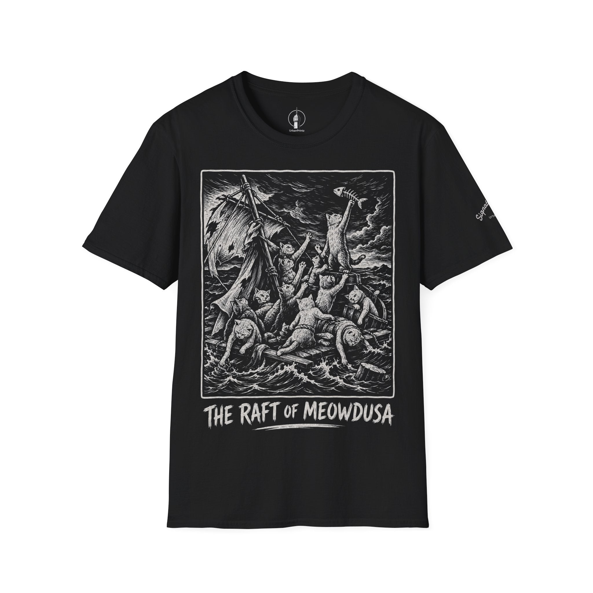 The Raft of Meowdusa Katzen Kunstparodie T Shirt – Cat Art collection | UrbanPrintz