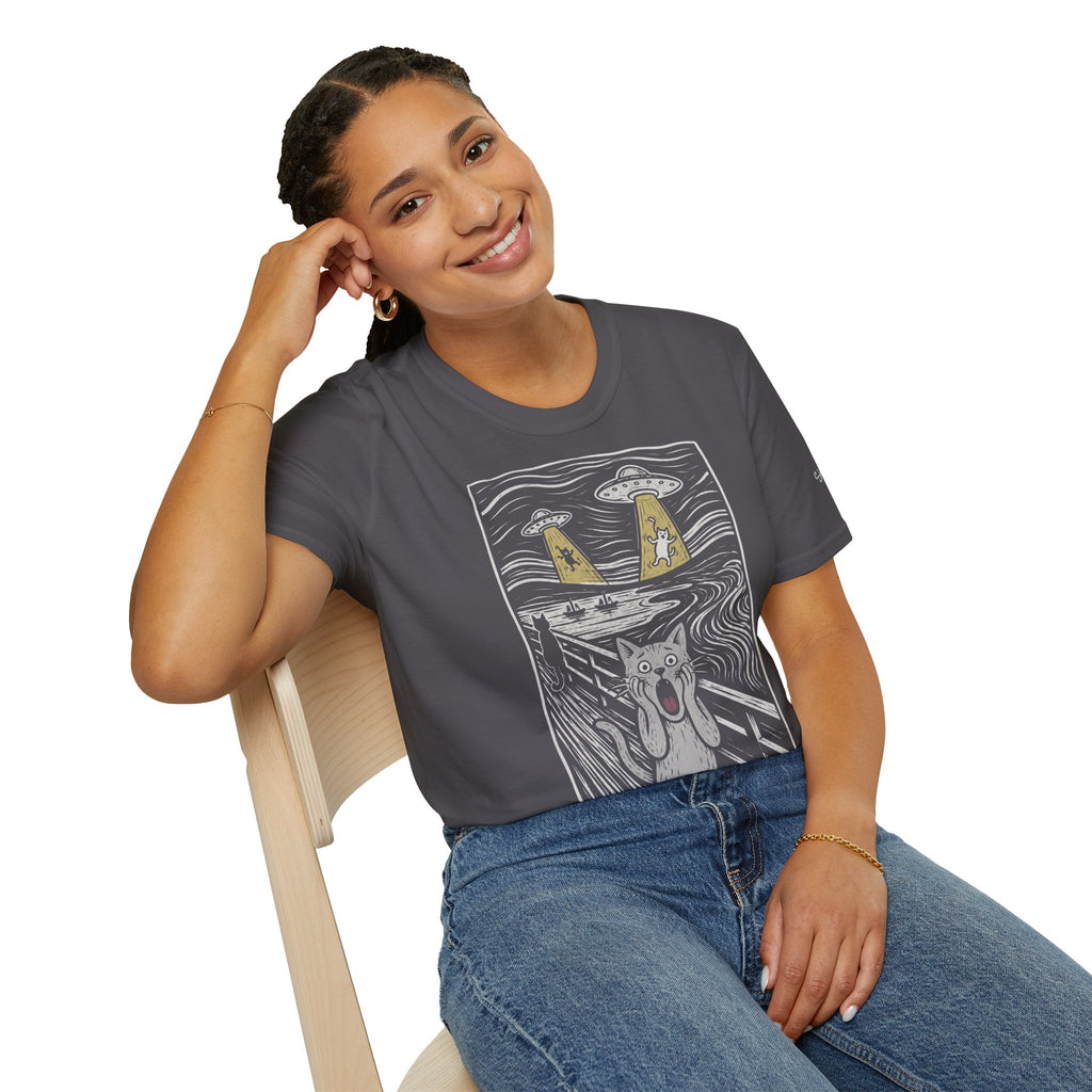 The Meow Katzen Kunstparodie T Shirt – Cat Art collection | UrbanPrintz