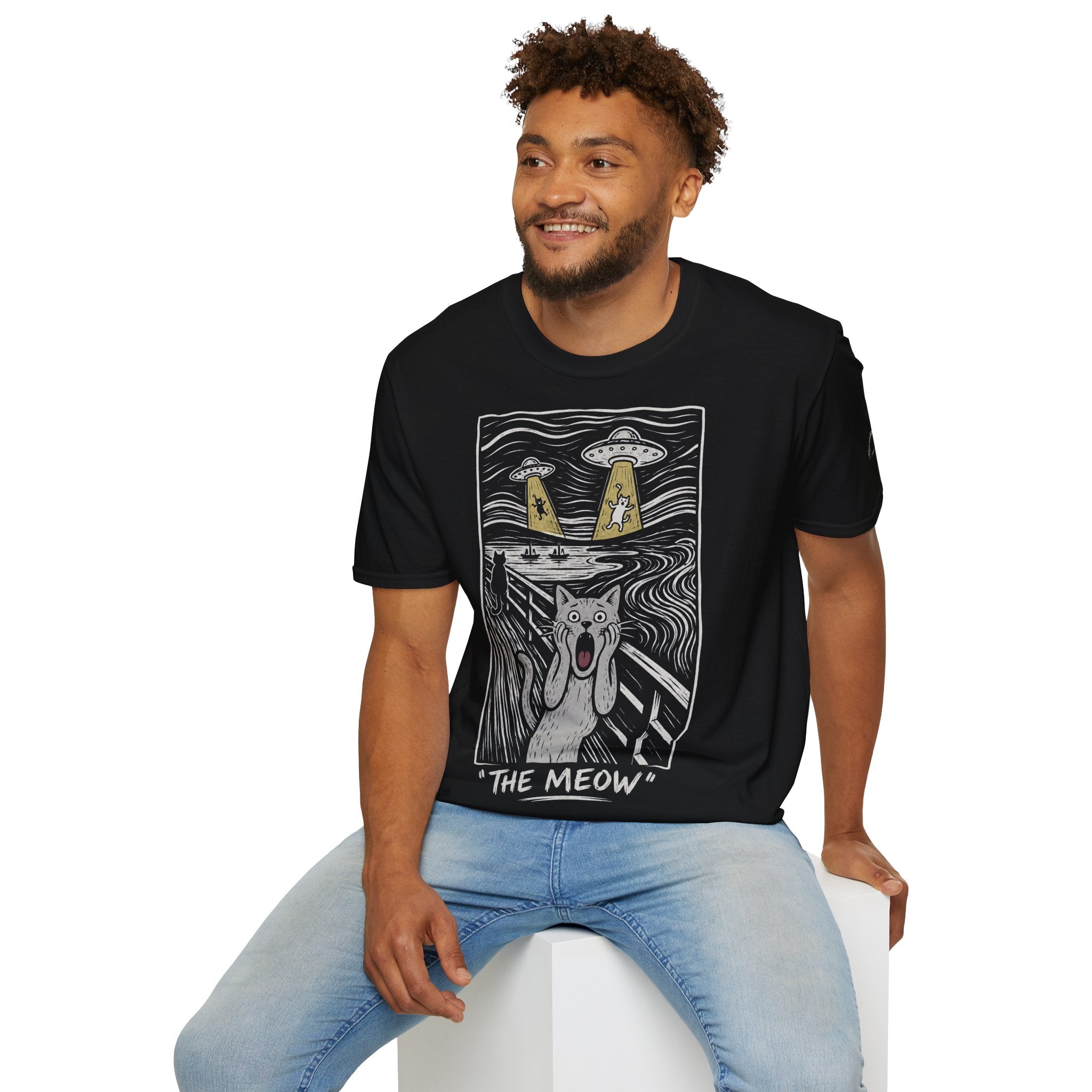 The Meow Katzen Kunstparodie T Shirt – Cat Art collection | UrbanPrintz