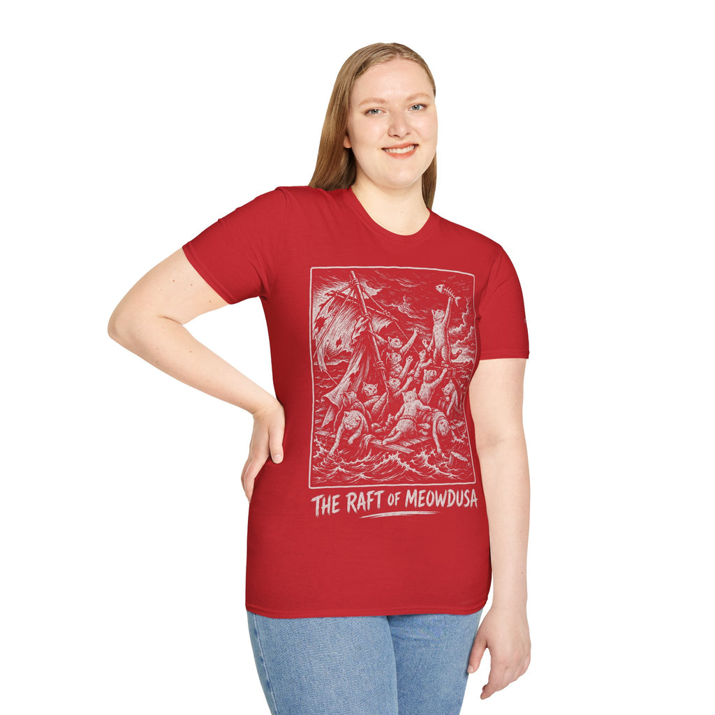 The Raft of Meowdusa Katzen Kunstparodie T Shirt – Cat Art collection | UrbanPrintz