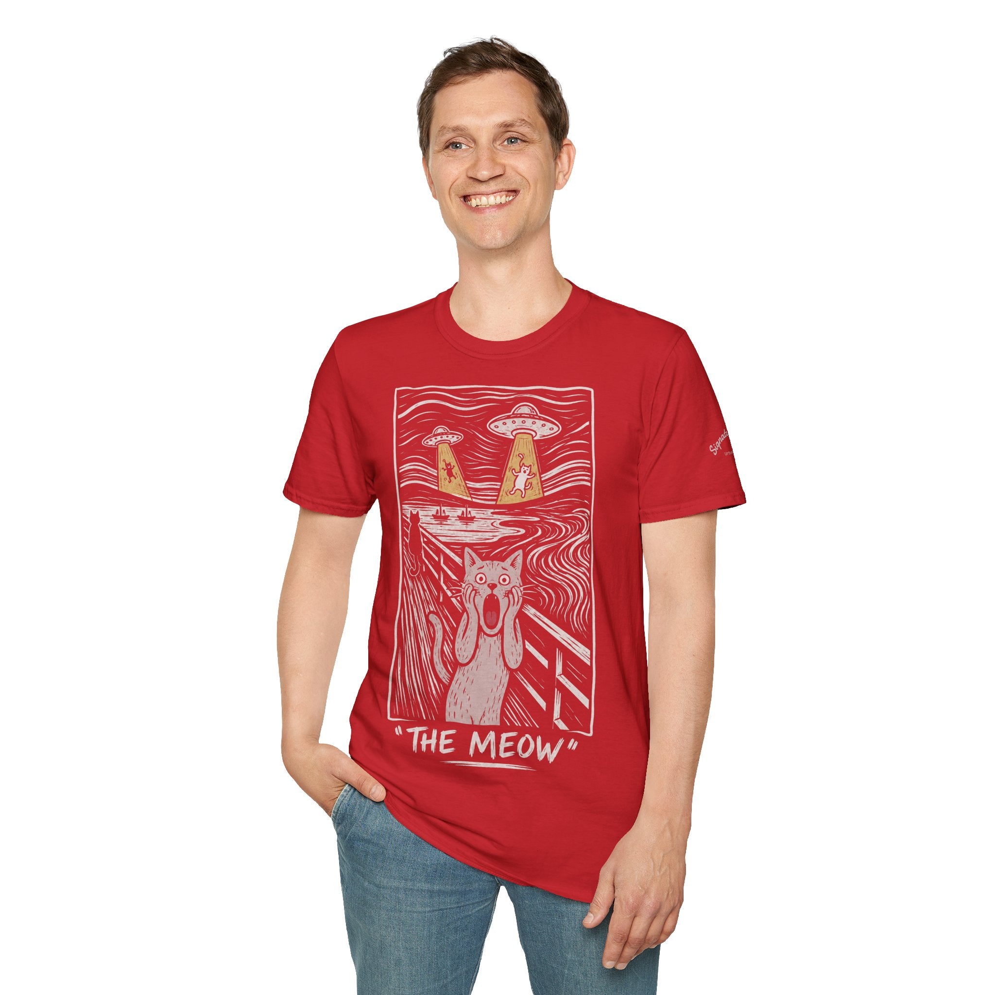 The Meow Katzen Kunstparodie T Shirt – Cat Art collection | UrbanPrintz