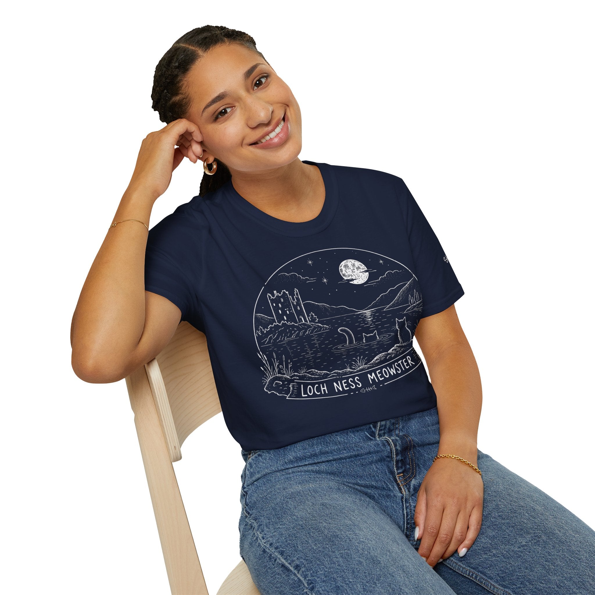 Loch Ness Meowster Katzen T Shirt – Cat Art collection | UrbanPrintz