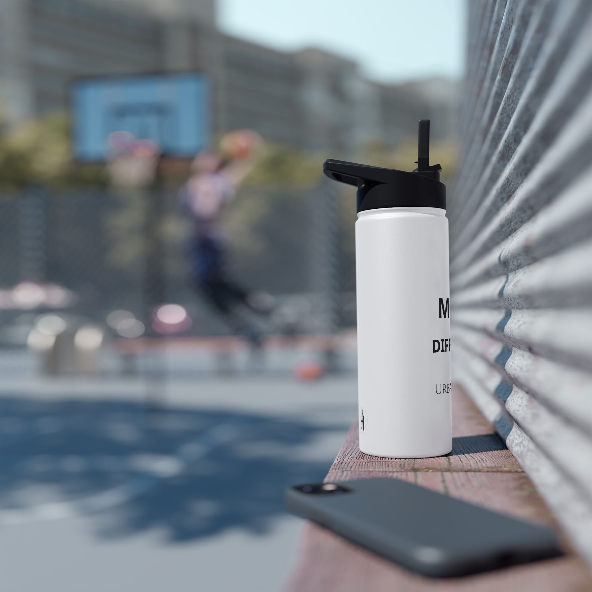 Move Different Stainless Steel Water Bottle — Motivational Insulated Sport Bottle - UrbanPrintz