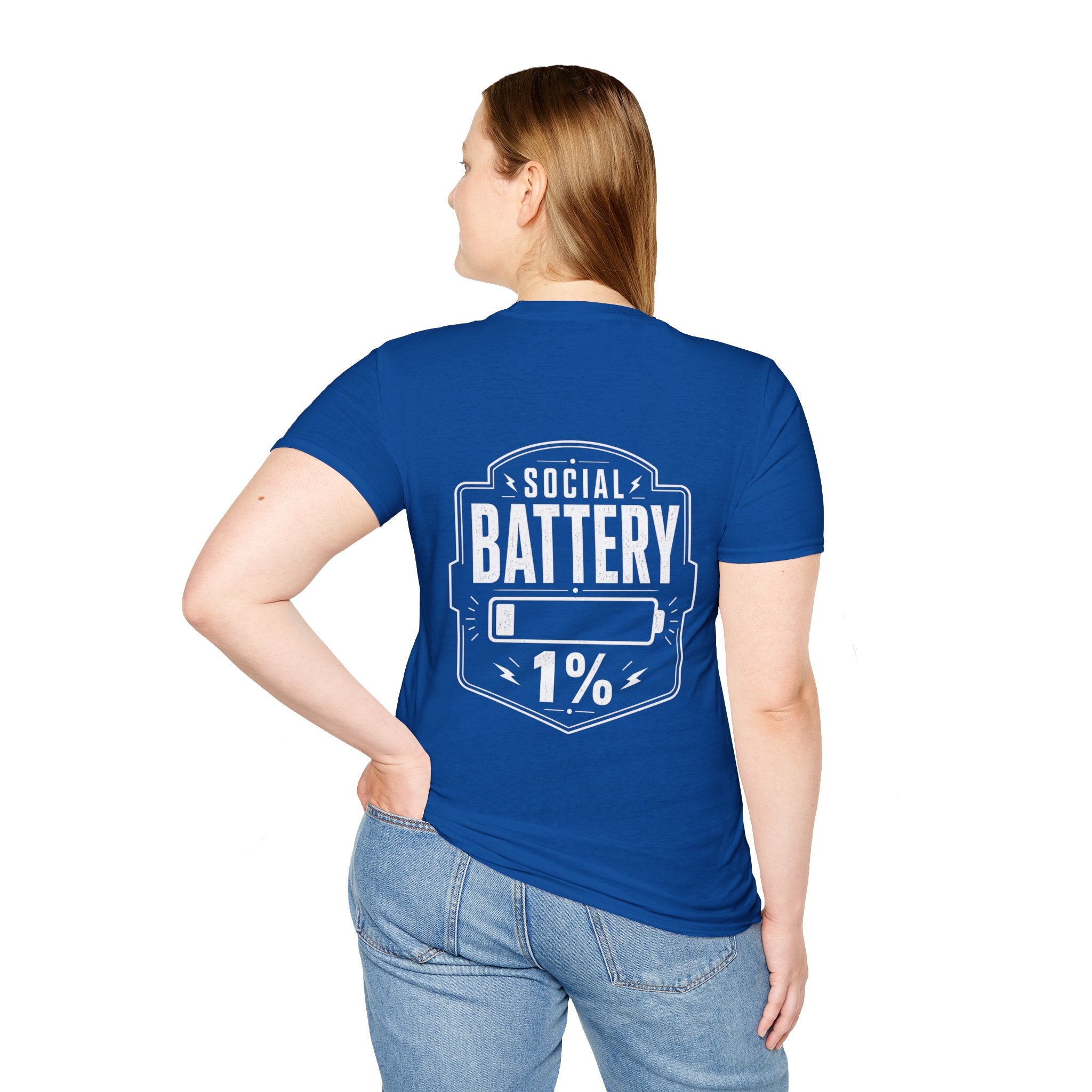 Social Battery 1 Percent Introvert T Shirt – Fun collection | UrbanPrintz