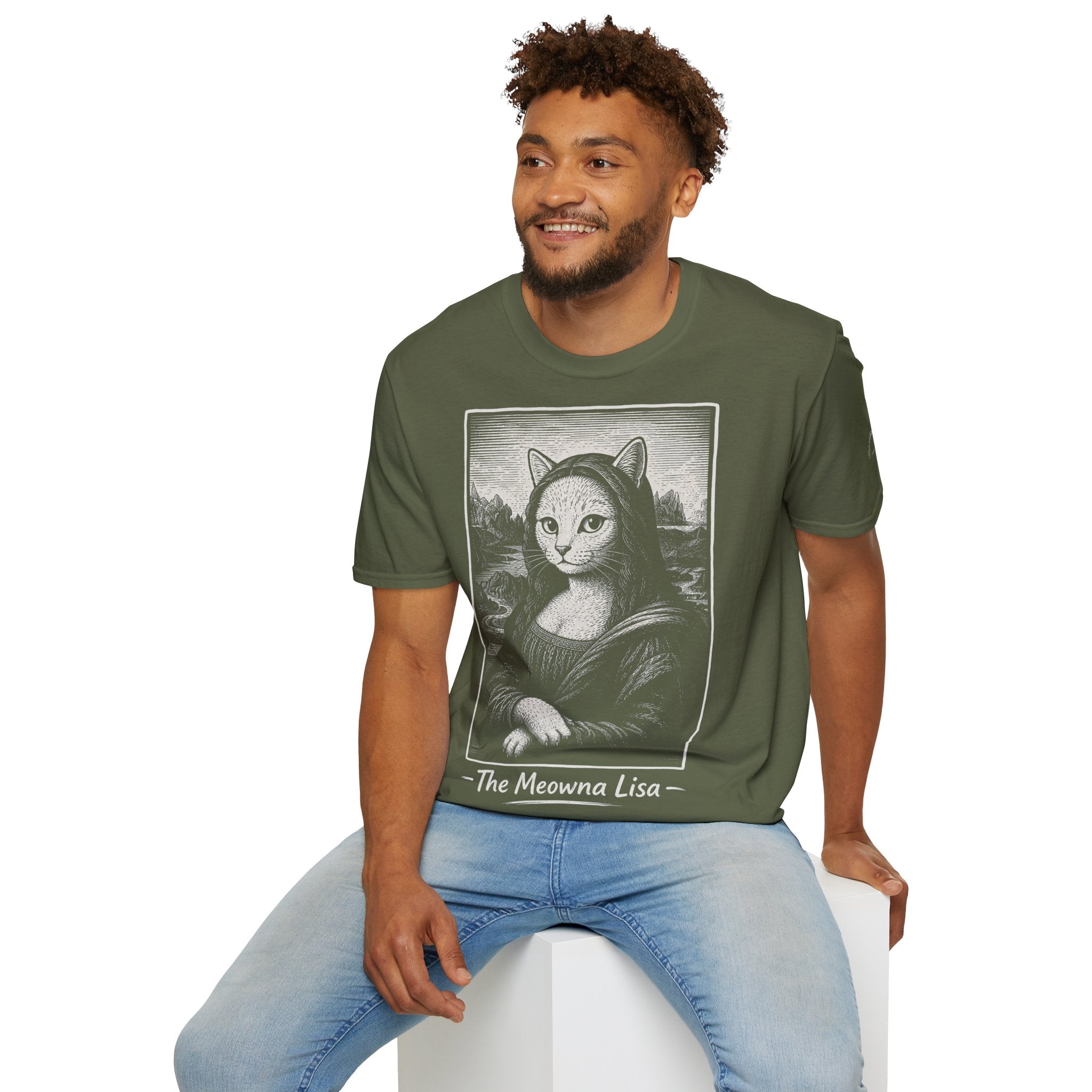 The Meowna Lisa Katzen Kunst T Shirt – Cat Art collection | UrbanPrintz