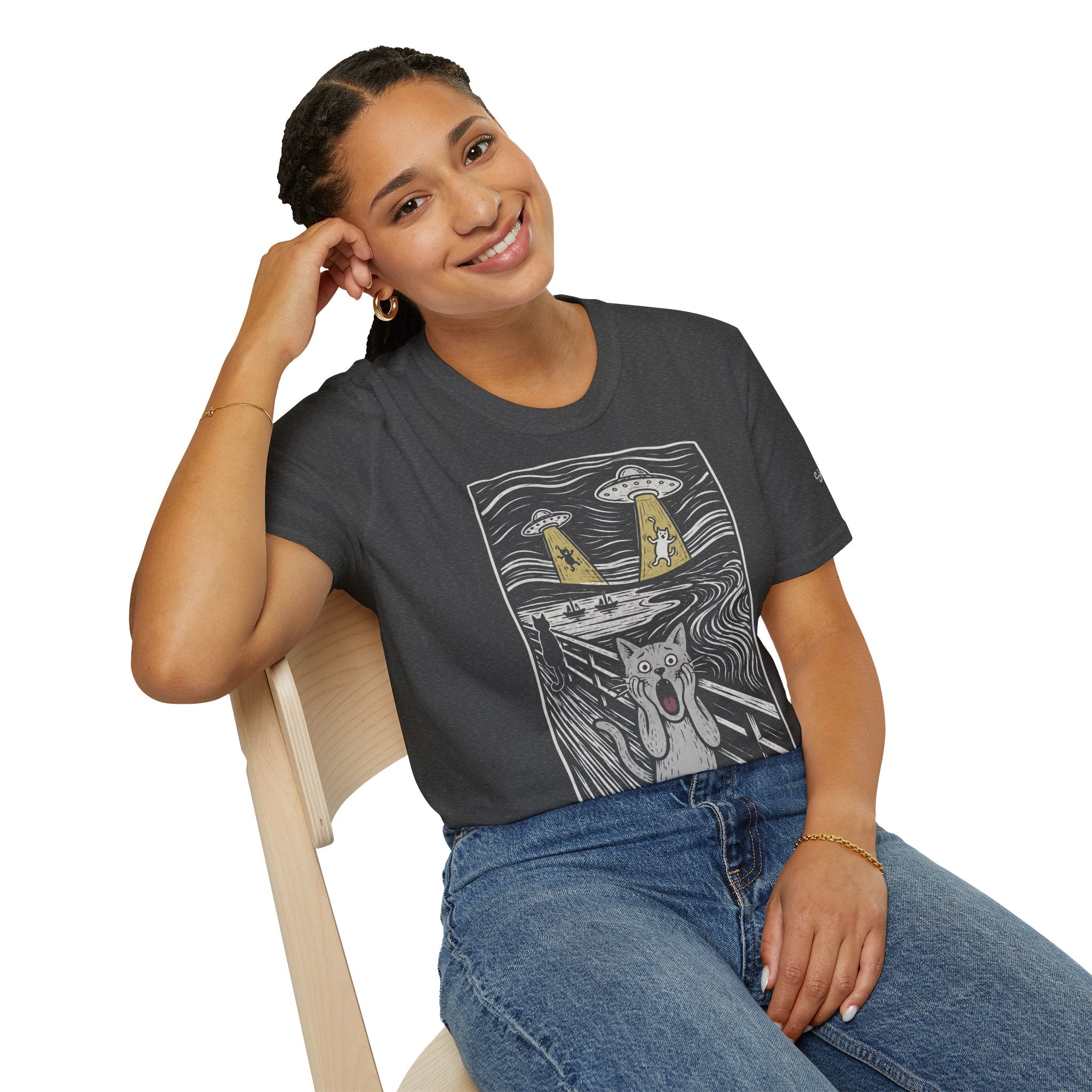 The Meow Katzen Kunstparodie T Shirt – Cat Art collection | UrbanPrintz