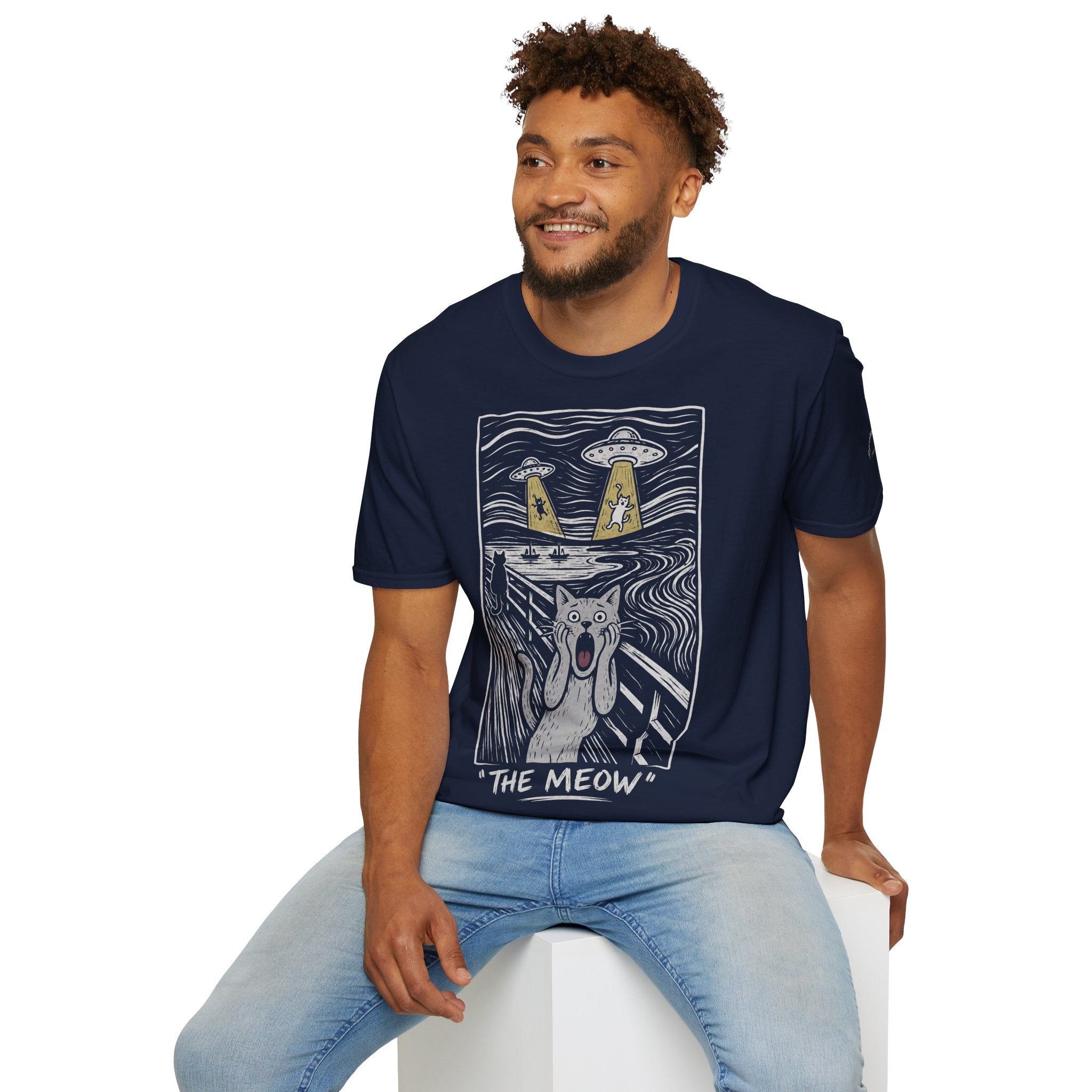 The Meow Katzen Kunstparodie T Shirt – Cat Art collection | UrbanPrintz