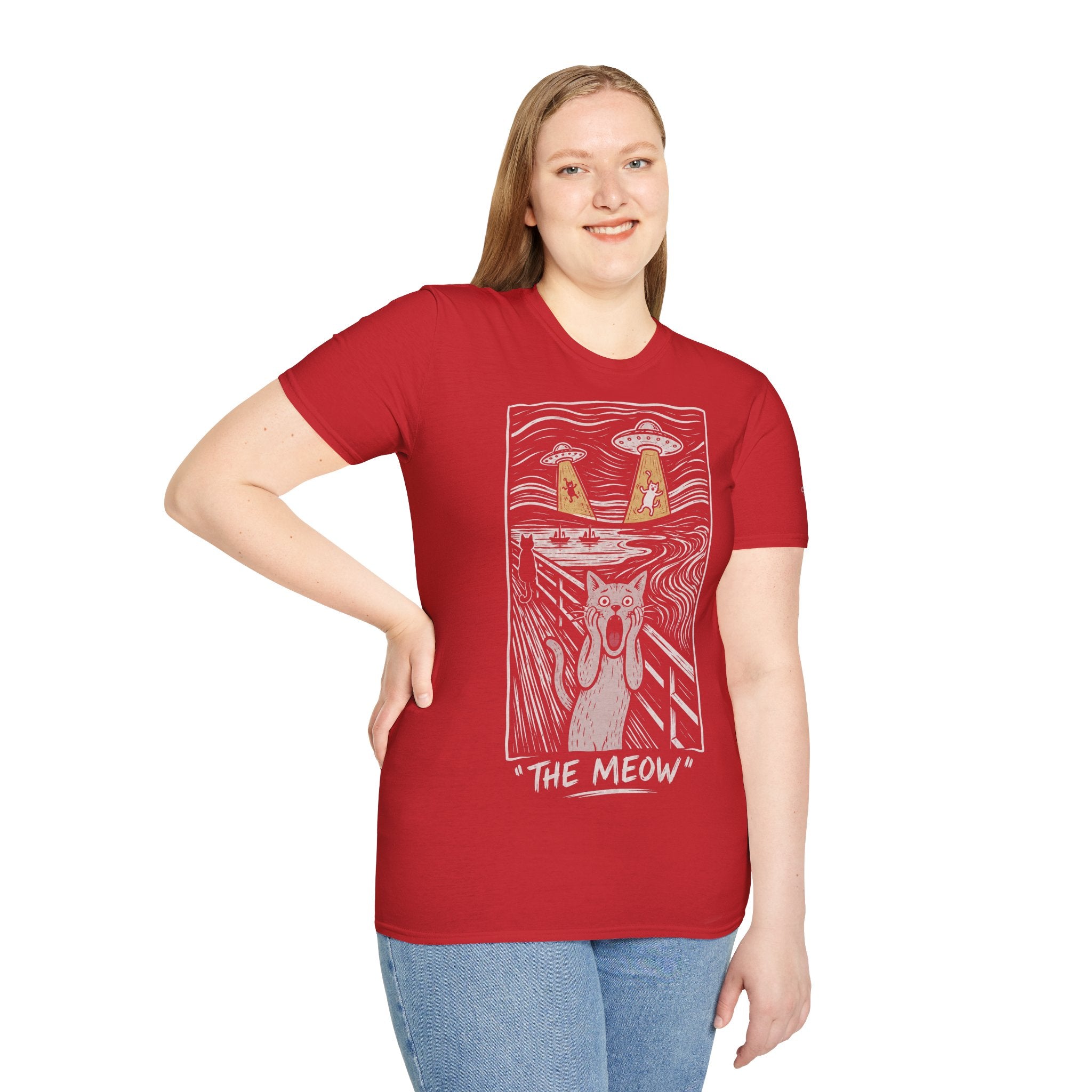 The Meow Katzen Kunstparodie T Shirt – Cat Art collection | UrbanPrintz