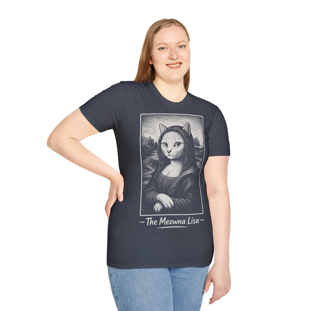 The Meowna Lisa Katzen Kunst T Shirt – Cat Art collection | UrbanPrintz
