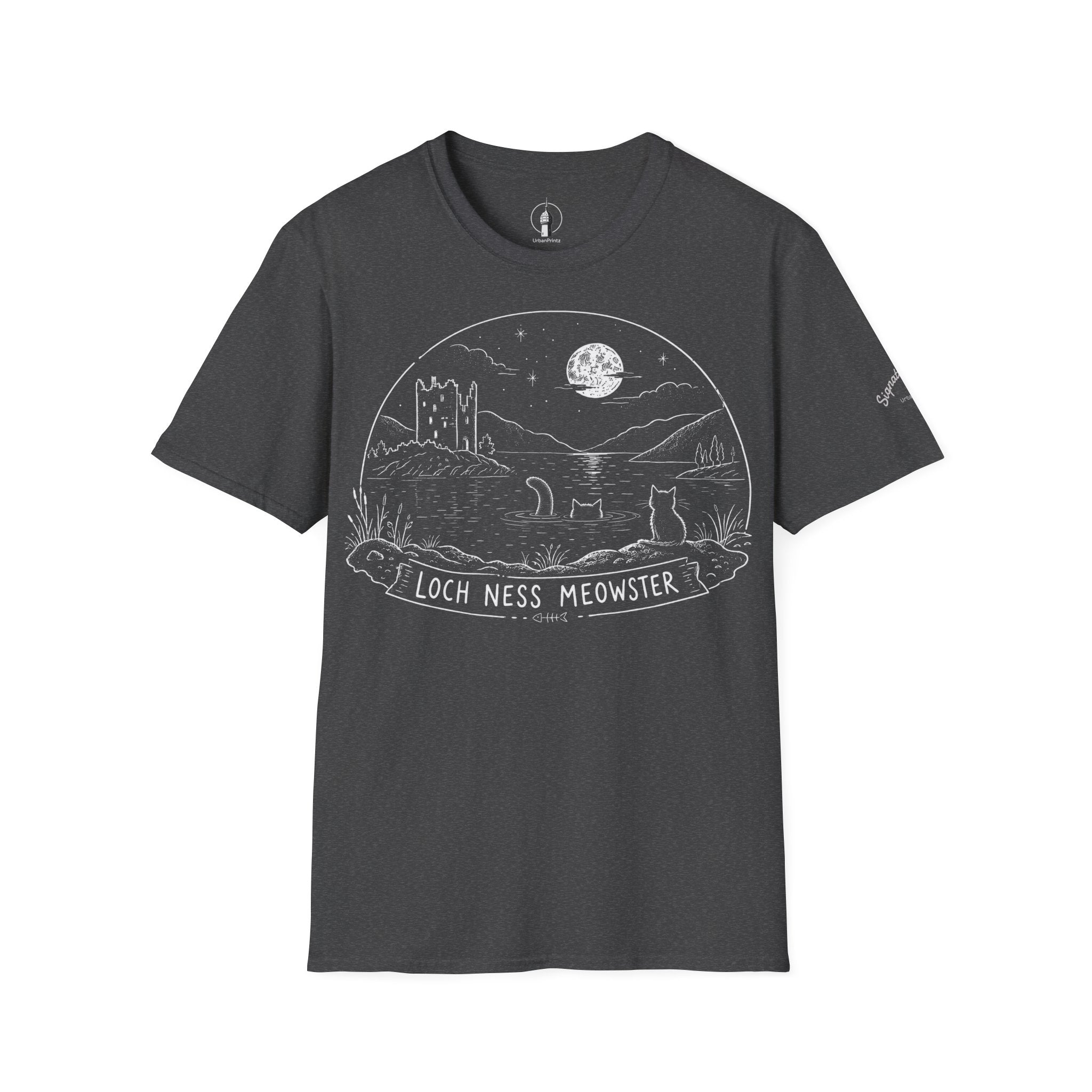 Loch Ness Meowster Katzen T Shirt – Cat Art collection | UrbanPrintz