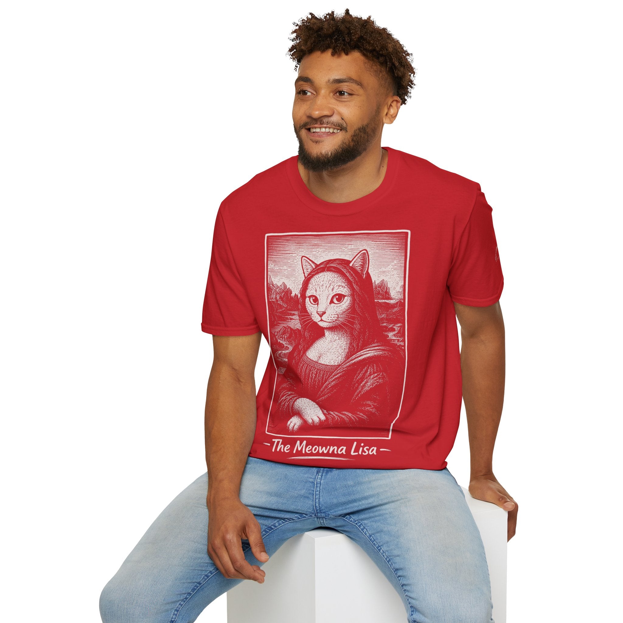 The Meowna Lisa Katzen Kunst T Shirt – Cat Art collection | UrbanPrintz