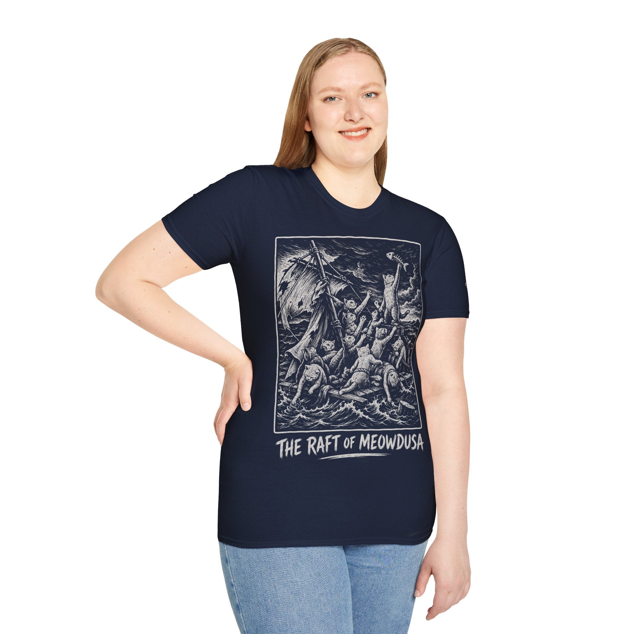 The Raft of Meowdusa Katzen Kunstparodie T Shirt – Cat Art collection | UrbanPrintz