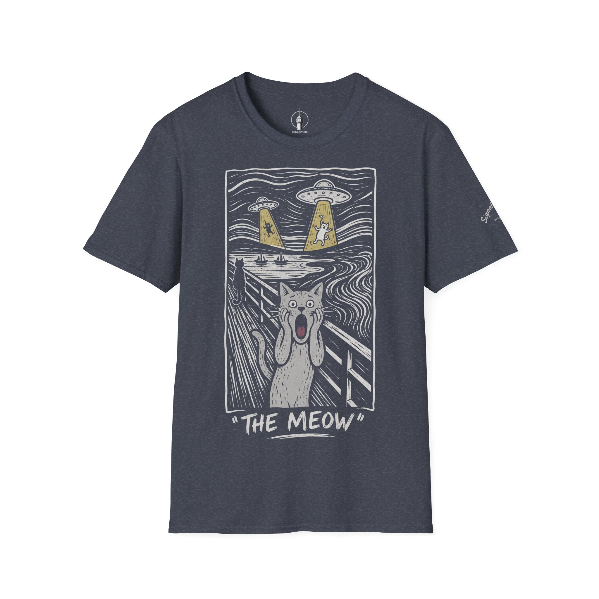 The Meow Katzen Kunstparodie T Shirt – Cat Art collection | UrbanPrintz