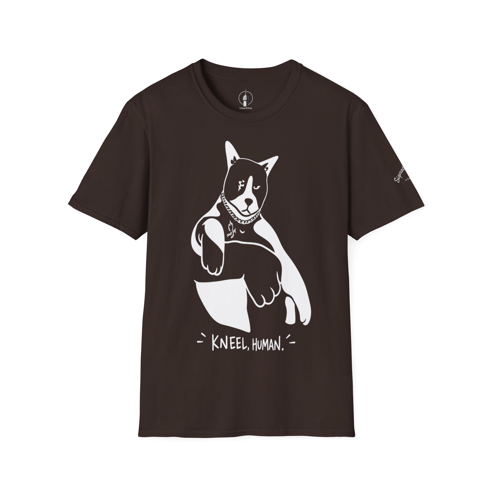 Kneel Human Lustiges Katzen T Shirt – Cat Art collection | UrbanPrintz