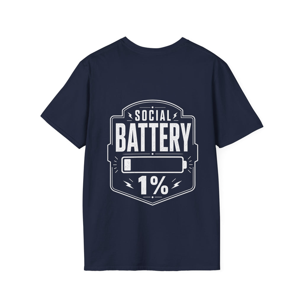 Social Battery 1 Percent Introvert T Shirt – Fun collection | UrbanPrintz
