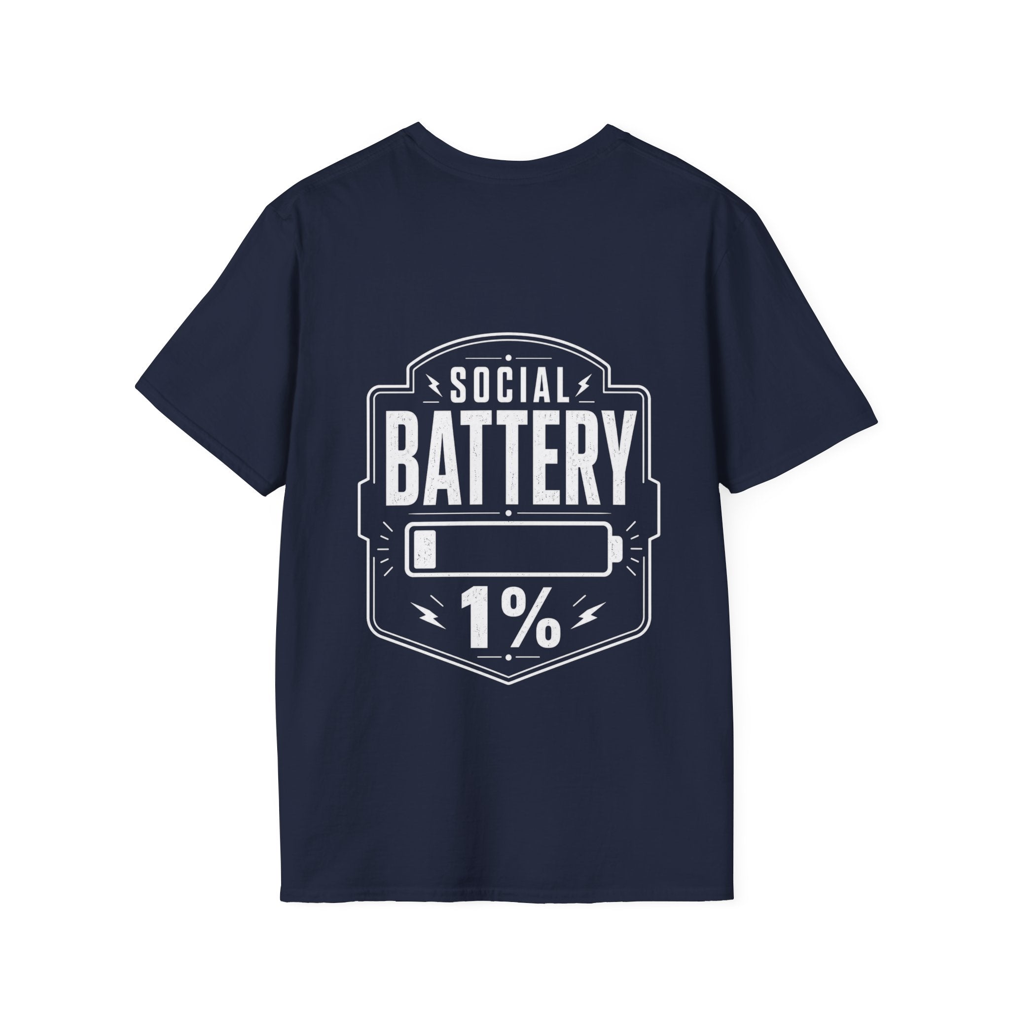 Social Battery 1 Percent Introvert T Shirt – Fun collection | UrbanPrintz