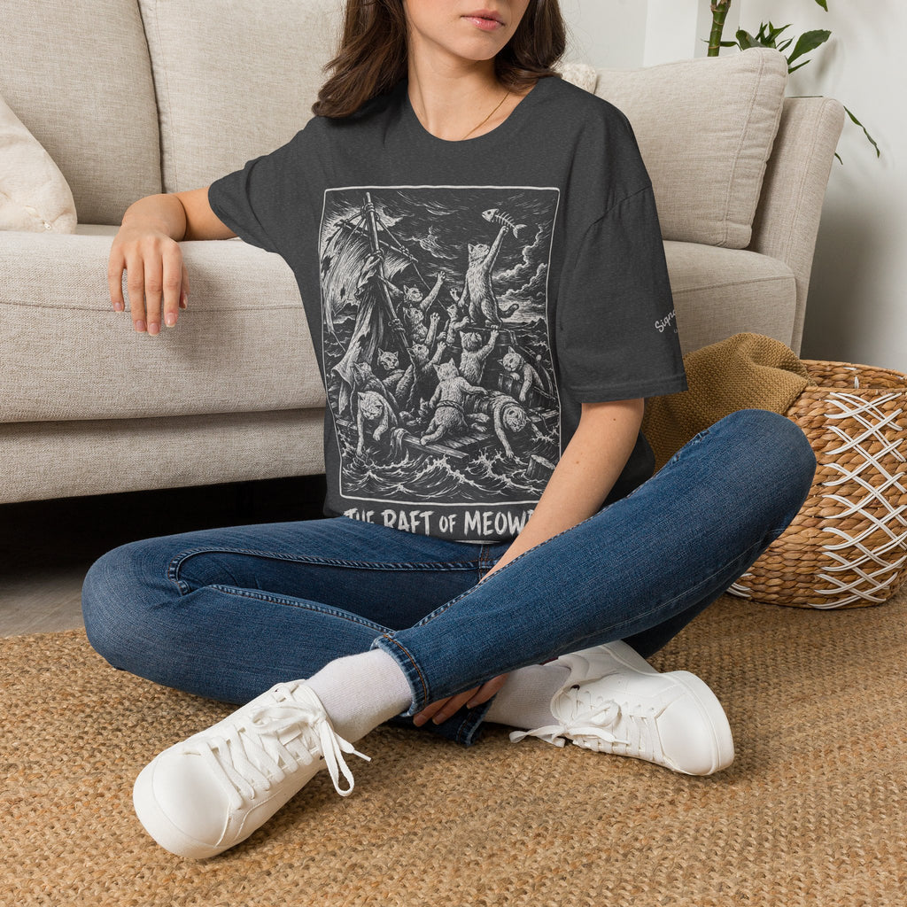 The Raft of Meowdusa Katzen Kunstparodie T Shirt – Cat Art collection | UrbanPrintz