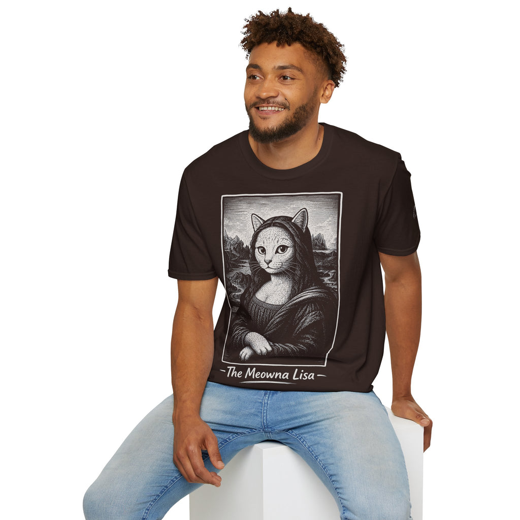 The Meowna Lisa Katzen Kunst T Shirt – Cat Art collection | UrbanPrintz