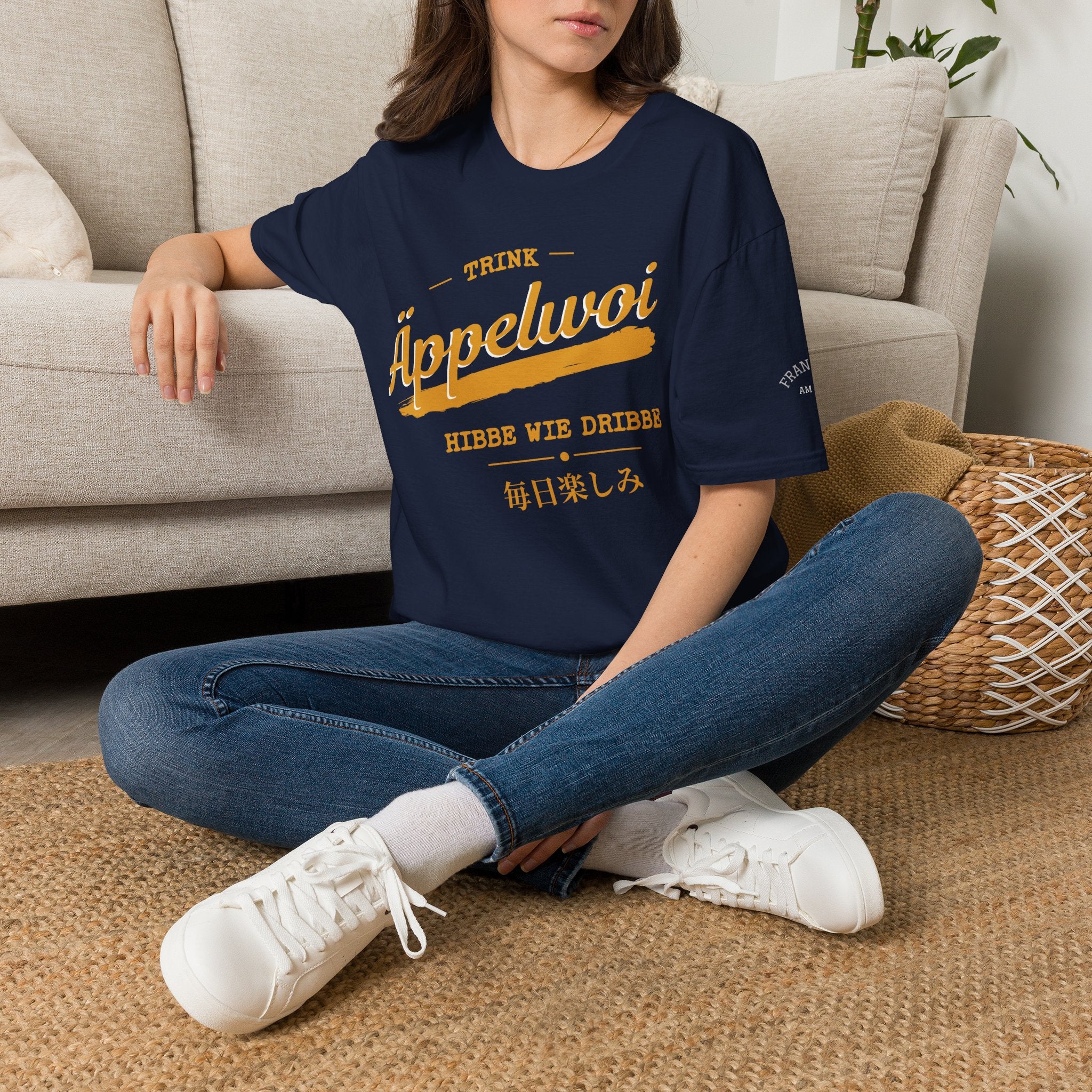 Äppelwoi Hibbe wie Dribbe T Shirt – Fun collection | UrbanPrintz