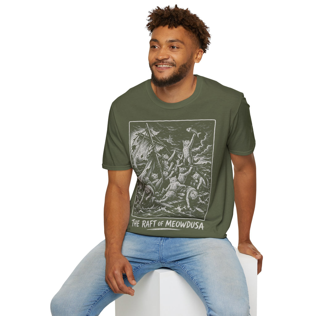The Raft of Meowdusa Katzen Kunstparodie T Shirt – Cat Art collection | UrbanPrintz