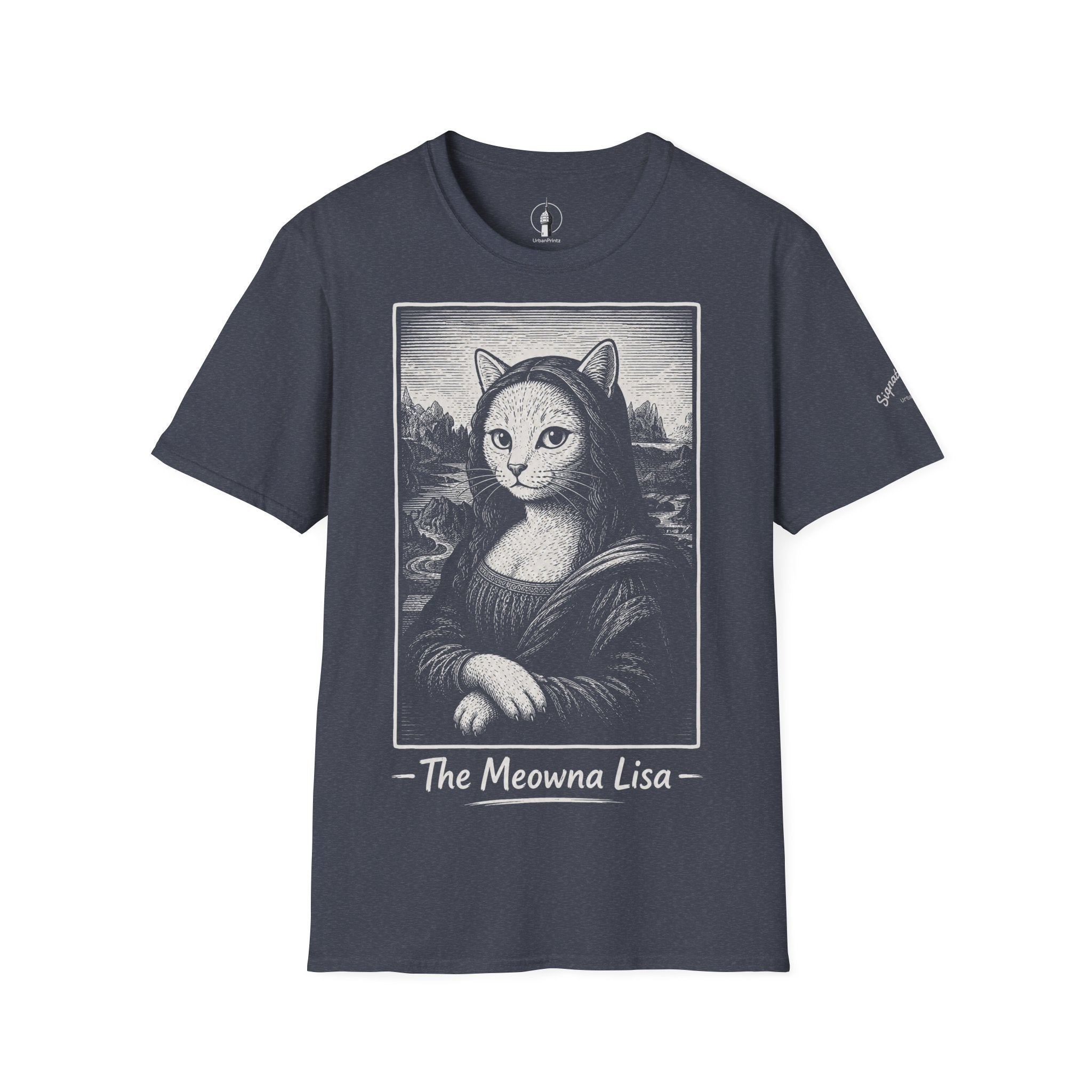 The Meowna Lisa Katzen Kunst T Shirt – Cat Art collection | UrbanPrintz