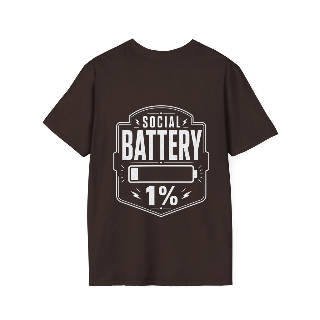 Social Battery 1 Percent Introvert T Shirt – Fun collection | UrbanPrintz