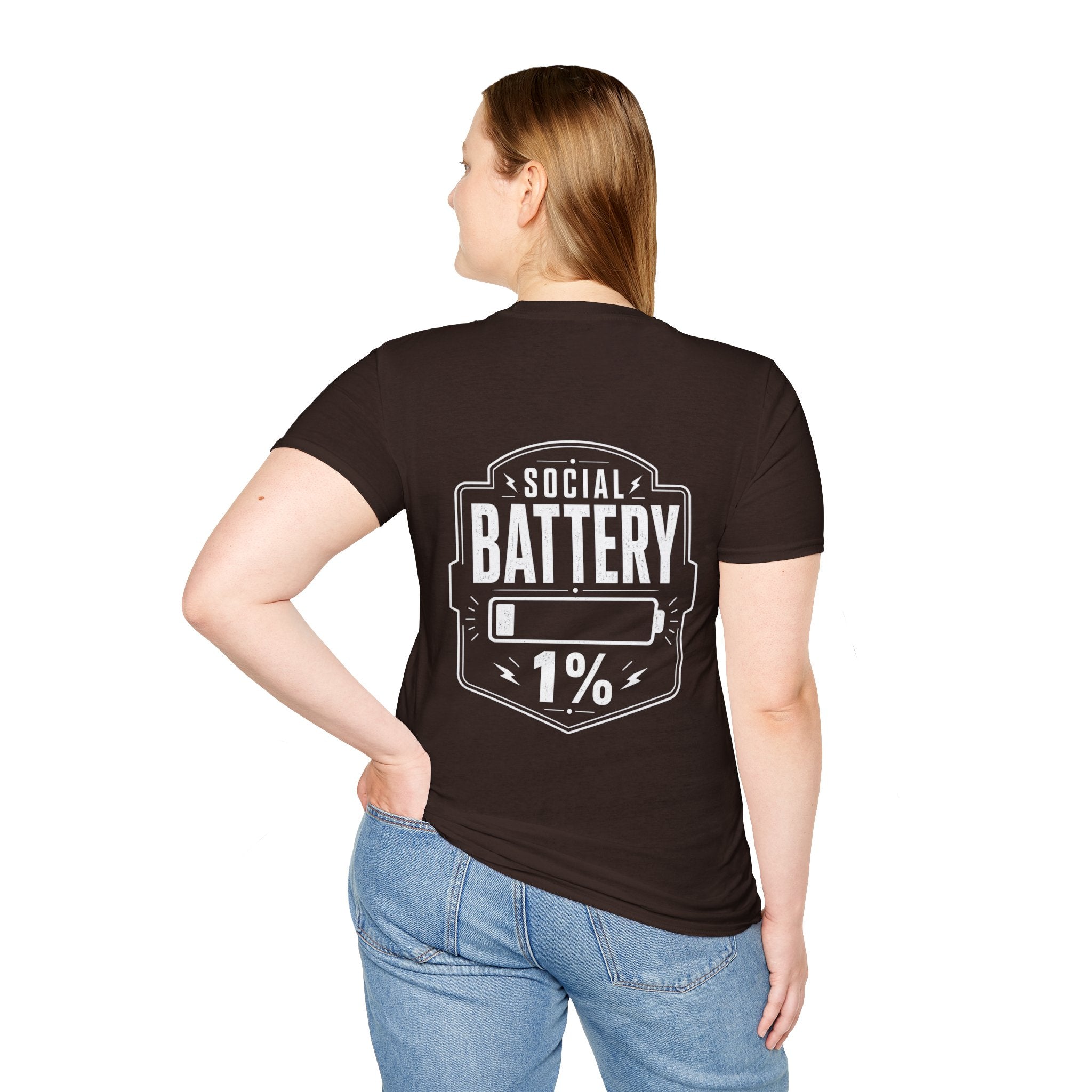 Social Battery 1 Percent Introvert T Shirt – Fun collection | UrbanPrintz