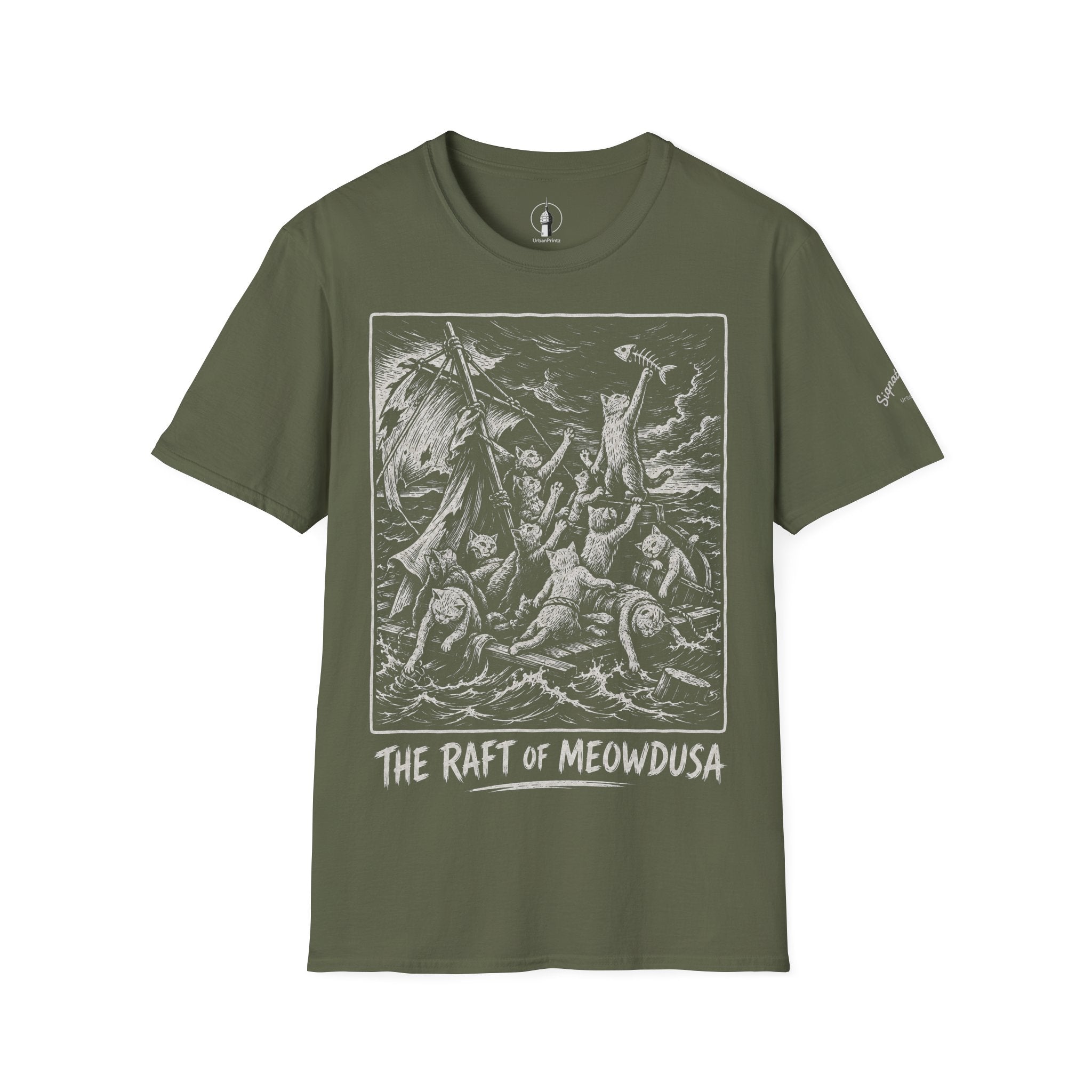 The Raft of Meowdusa Katzen Kunstparodie T Shirt – Cat Art collection | UrbanPrintz