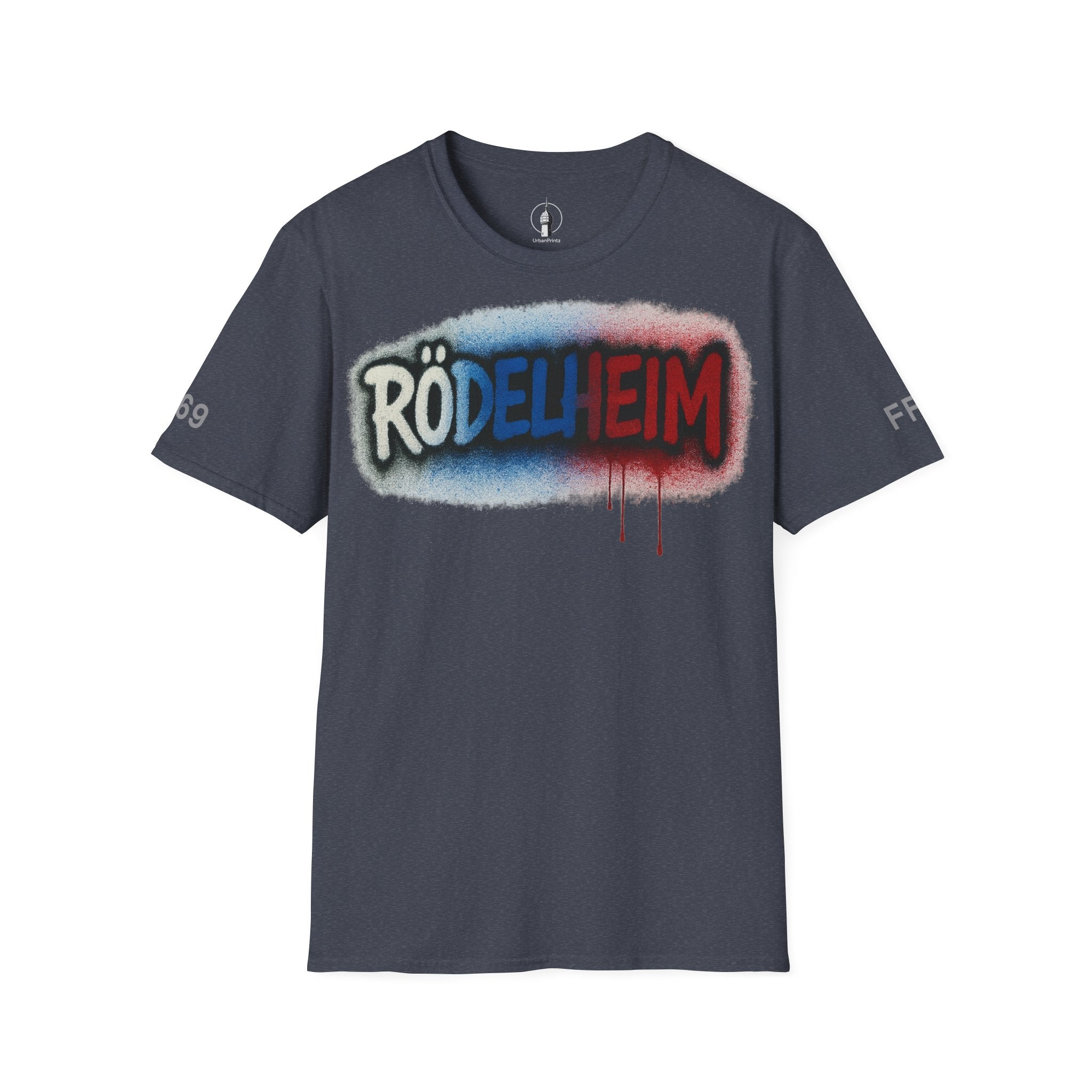 Rödelheim Graffiti T-Shirt – Red-Blue | UrbanPrintz