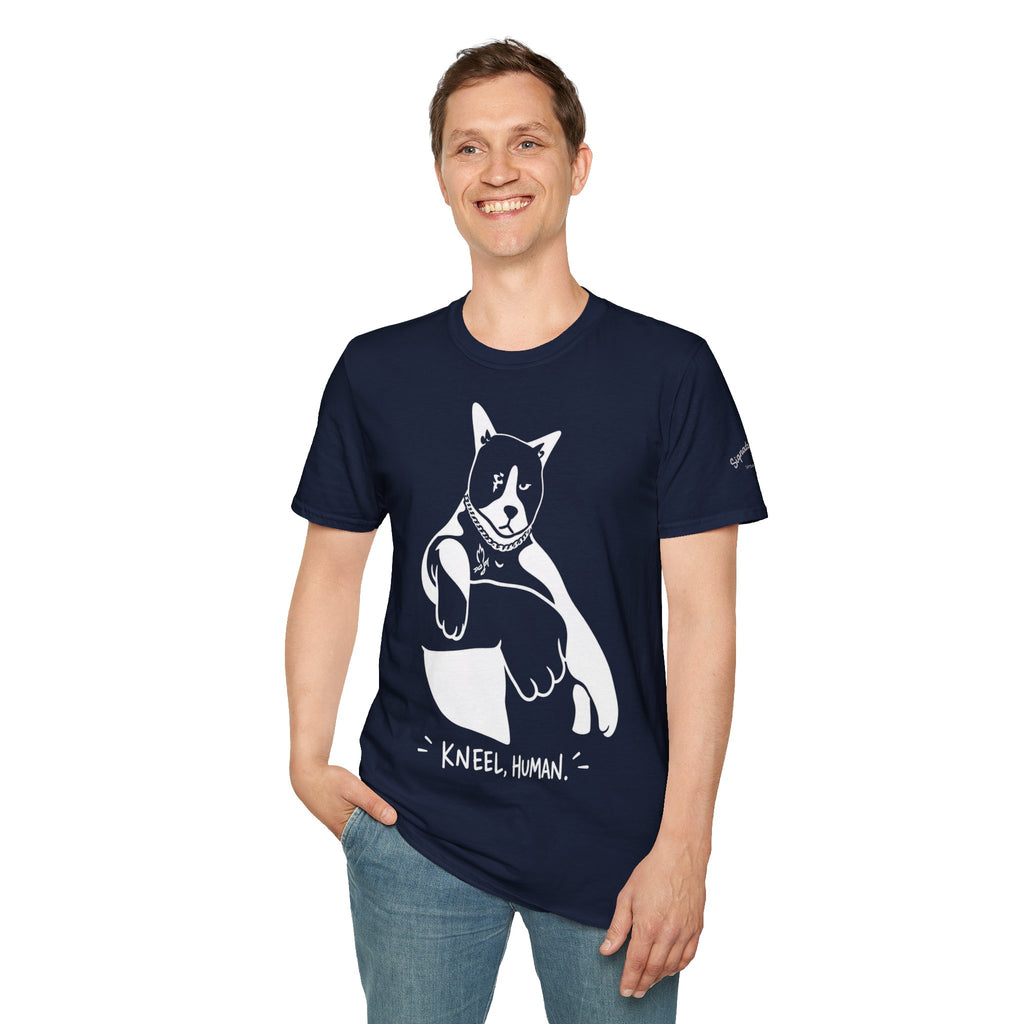 Kneel Human Lustiges Katzen T Shirt – Cat Art collection | UrbanPrintz